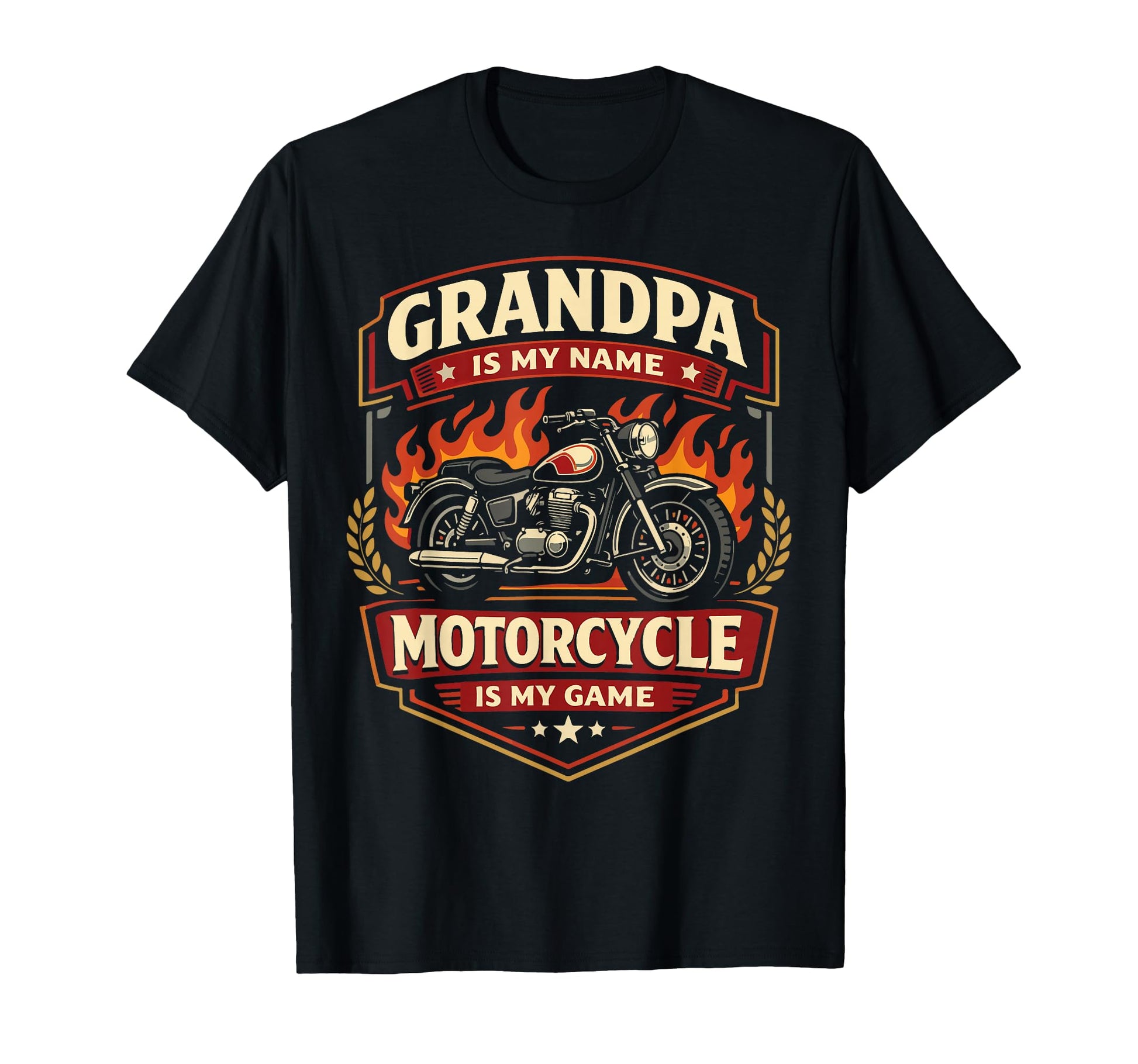 Motorcycle Biker Grandpa Grandpa Is T-Shirt - Minimalist Print for Adults - T-Shirt, Sweatshirt, Hoodie