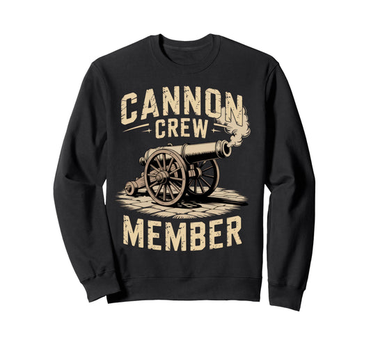 Cannon Crew Member Military Dad Sweatshirt - Aesthetic Graphic Men Women - T-Shirt, Sweatshirt, Hoodie