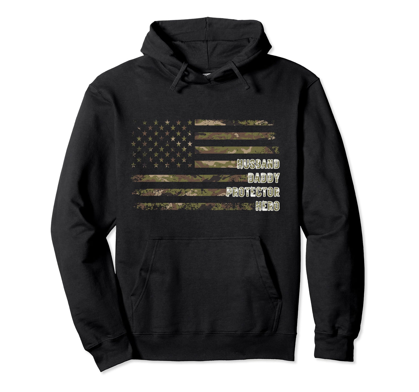 American Flag Fathers Day Daddy Husband Hoodie - Trendy Graphic Unisex - T-Shirt, Sweatshirt, Hoodie