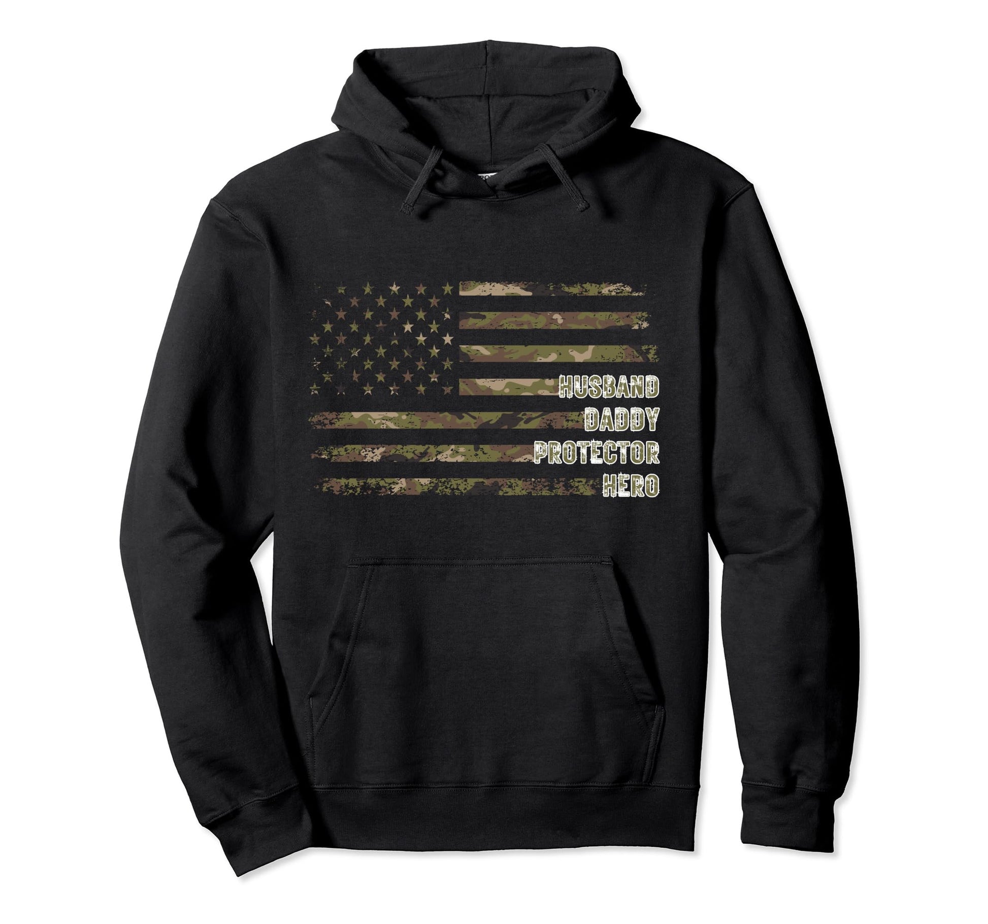 American Flag Fathers Day Daddy Husband Hoodie - Trendy Graphic Unisex - T-Shirt, Sweatshirt, Hoodie