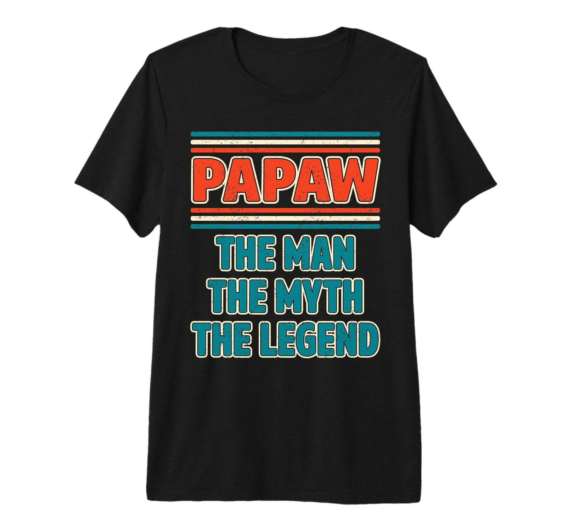 Mens Papaw Myth Legend Dad Grandpa Tri T-Shirt - Unique Graphic for Adults - T-Shirt, Sweatshirt, Hoodie