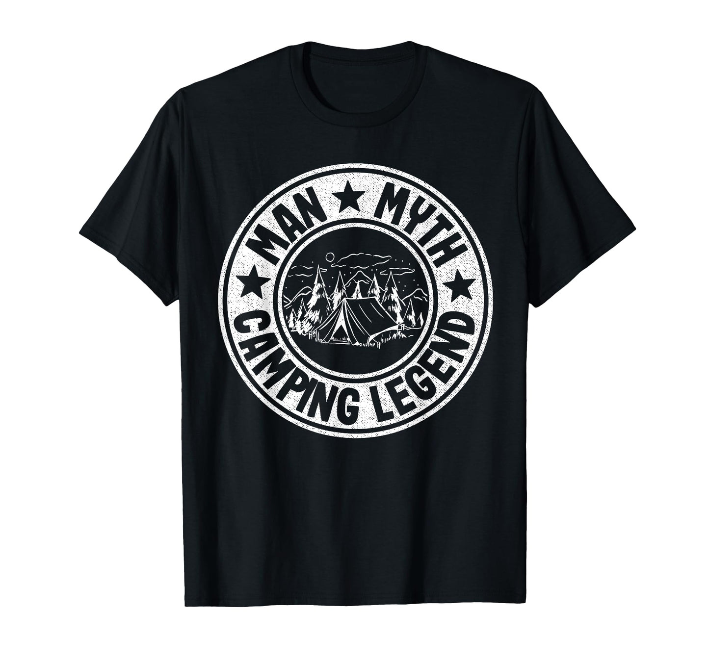Myth Camping Legend Rv Camper Dad T-Shirt - Custom Art Print Men Women - T-Shirt, Sweatshirt, Hoodie