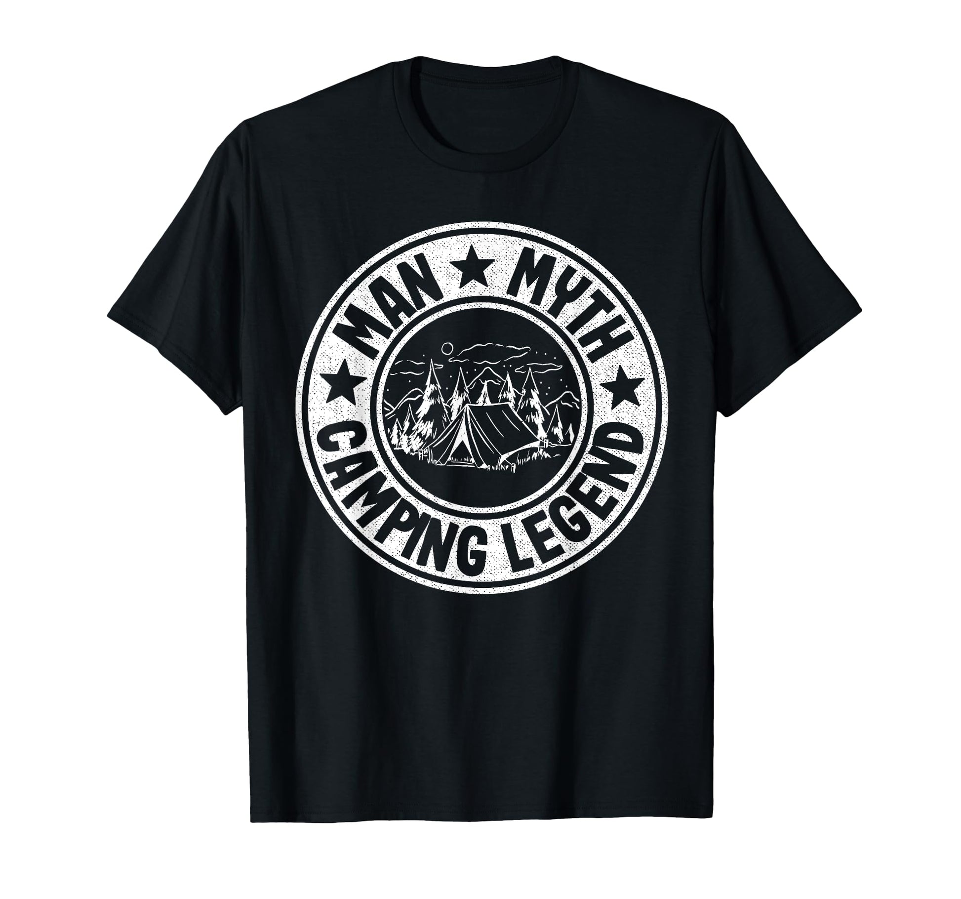 Myth Camping Legend Rv Camper Dad T-Shirt - Custom Art Print Men Women - T-Shirt, Sweatshirt, Hoodie