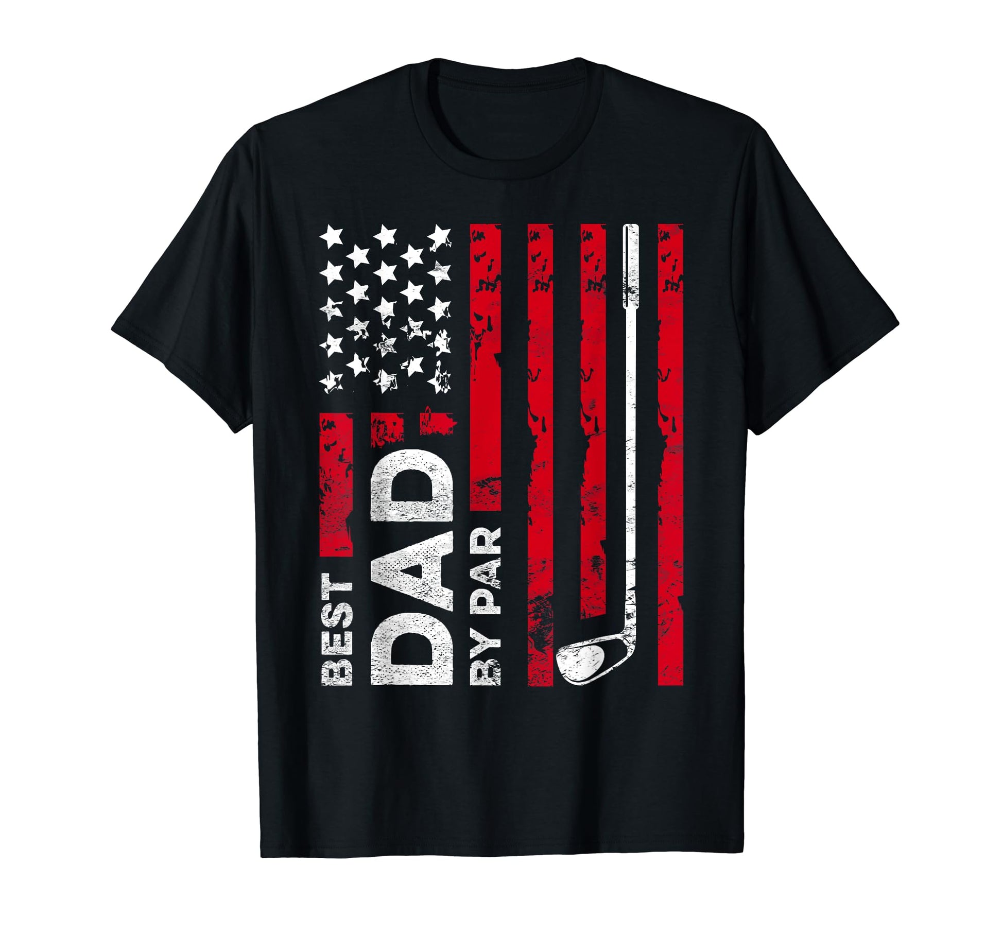 Best Dad Par Usa Flag Funny Golf T-Shirt - Trendy Graphic for Adults - T-Shirt, Sweatshirt, Hoodie