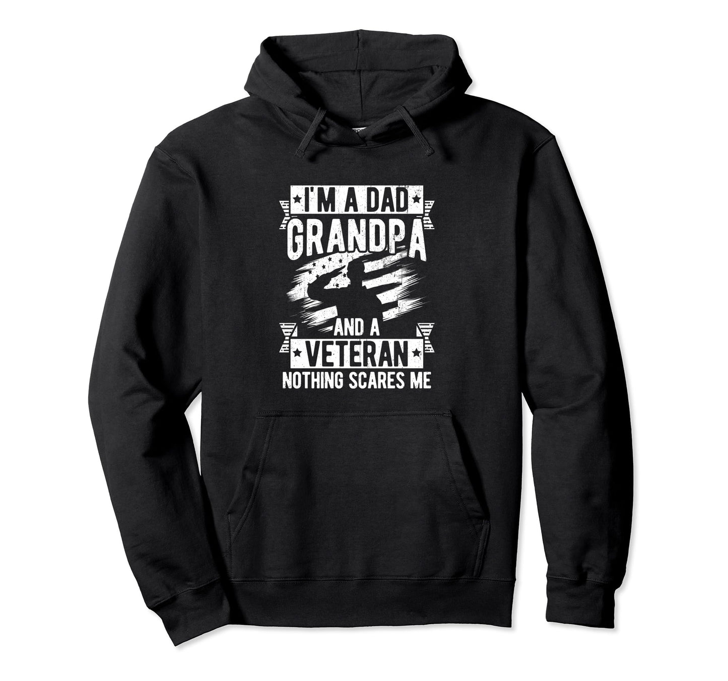 Grandpa Dad Grandpa Veteran Hoodie - Casual Everyday Wear for Adults - T-Shirt, Sweatshirt, Hoodie