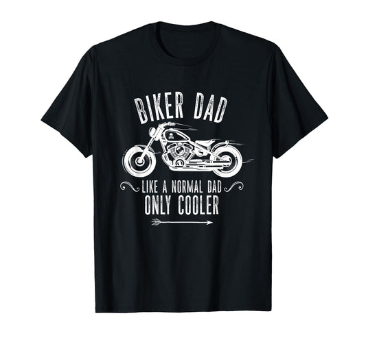 Biker Dad Motorcycle Motorbike Dad T-Shirt - Minimalist Print Unisex - T-Shirt, Sweatshirt, Hoodie