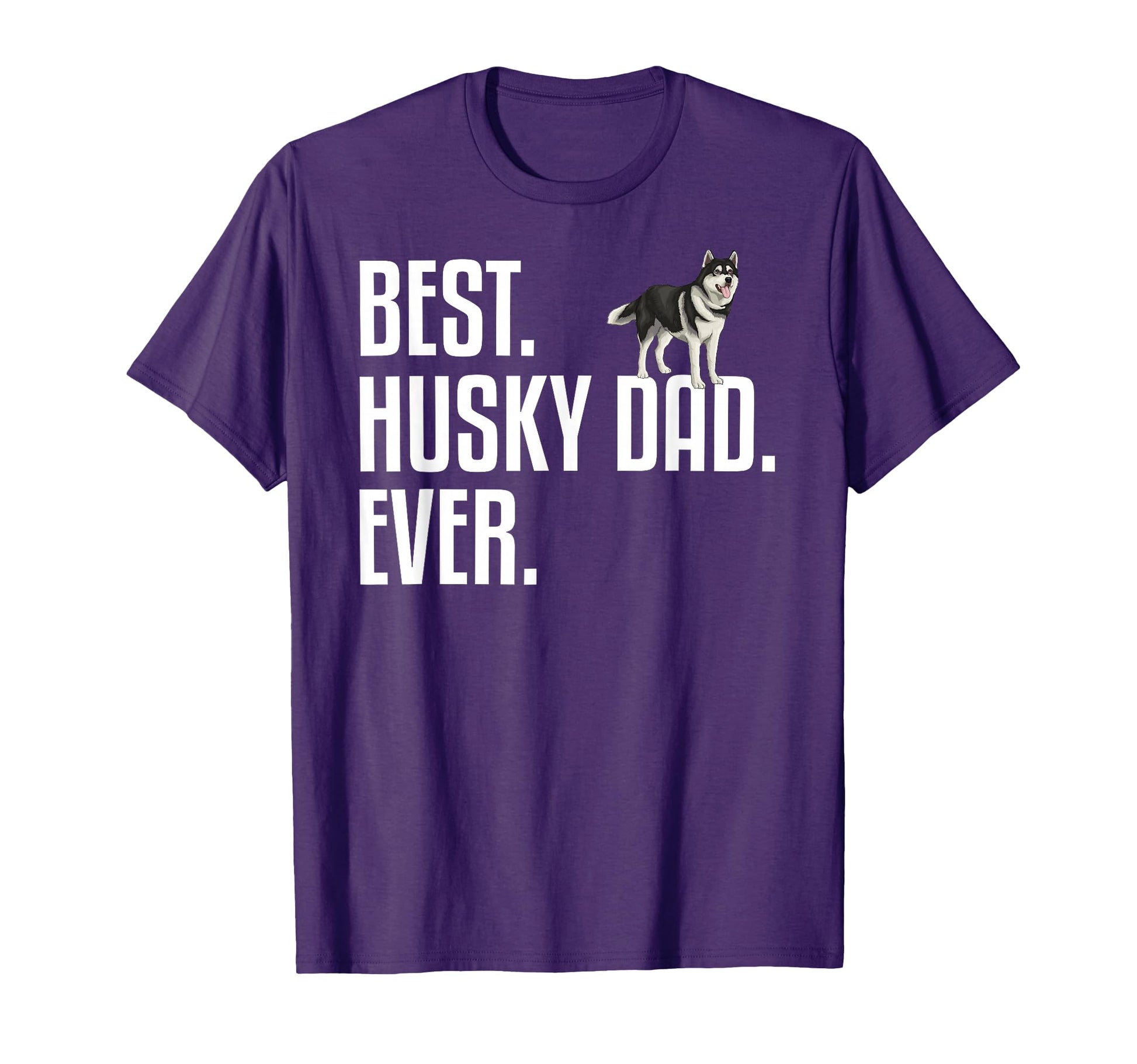 Husky Dad Art Father Husky Lover T-Shirt - Minimalist Print for Adults - T-Shirt, Sweatshirt, Hoodie