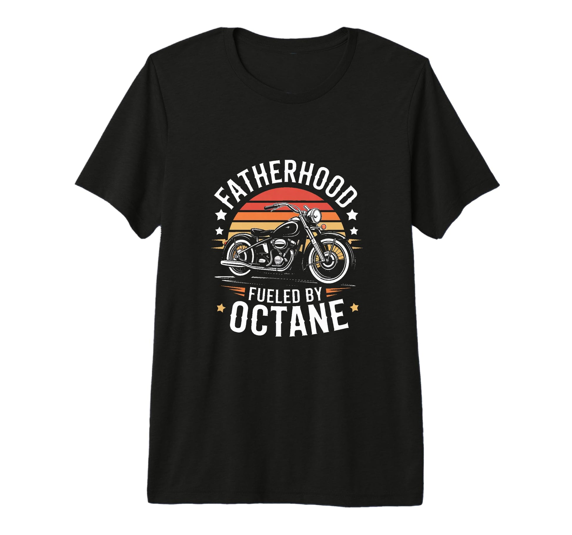 Biker Father Fatherhood Fueled Octane T-Shirt - Trendy Graphic Men Women - T-Shirt, Sweatshirt, Hoodie