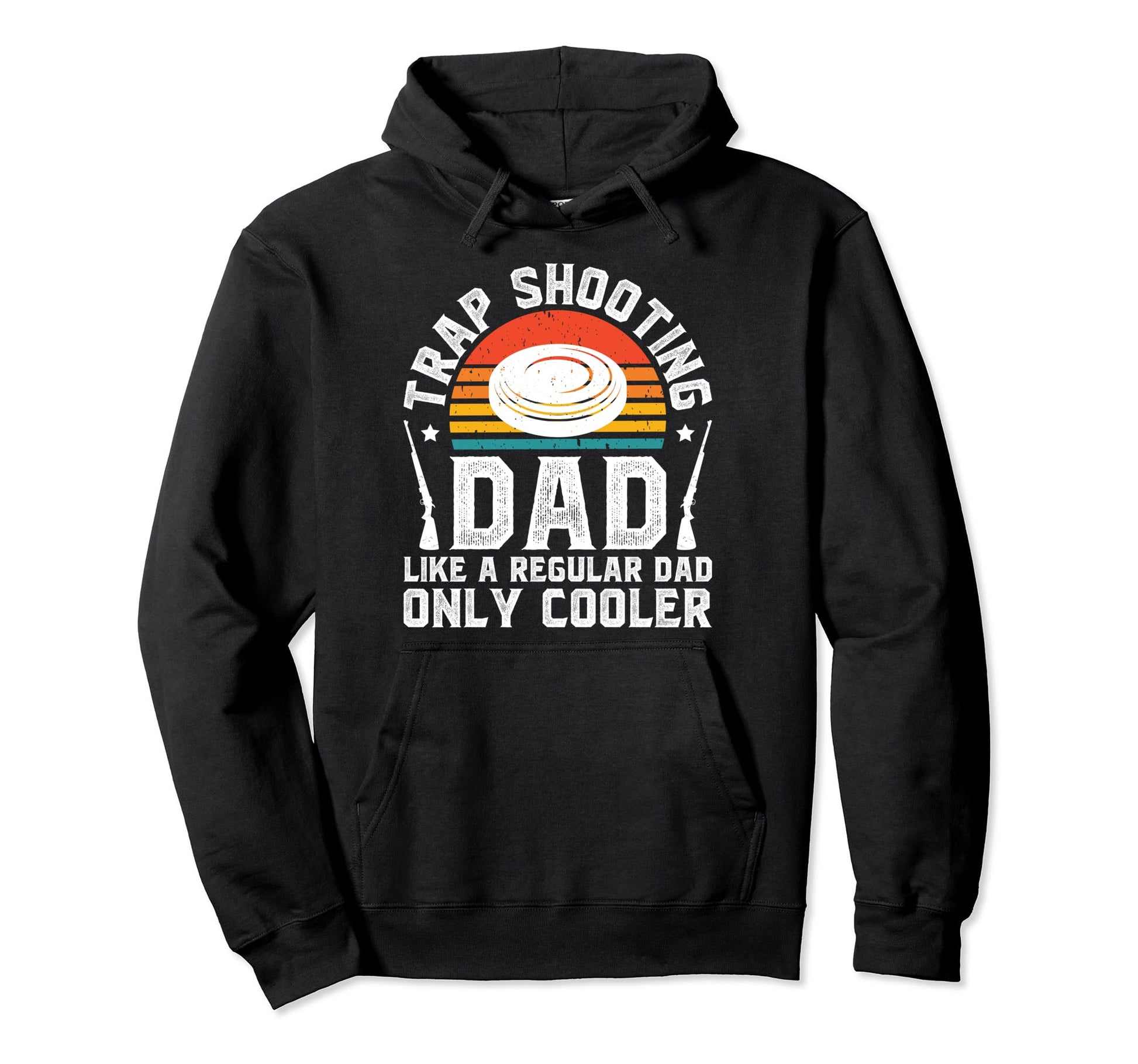 Trap Shooting Dad Trap Shooting Father Hoodie - Trendy Graphic for Adults - T-Shirt, Sweatshirt, Hoodie
