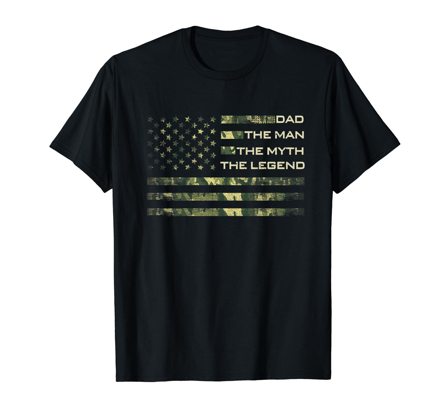 Dad Myth Legend Camo Us American T-Shirt - Aesthetic Graphic Men Women - T-Shirt, Sweatshirt, Hoodie