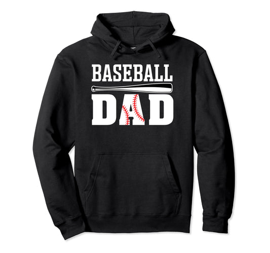 Baseball Dad Dad Baseball Hoodie - Trendy Graphic Unisex - T-Shirt, Sweatshirt, Hoodie
