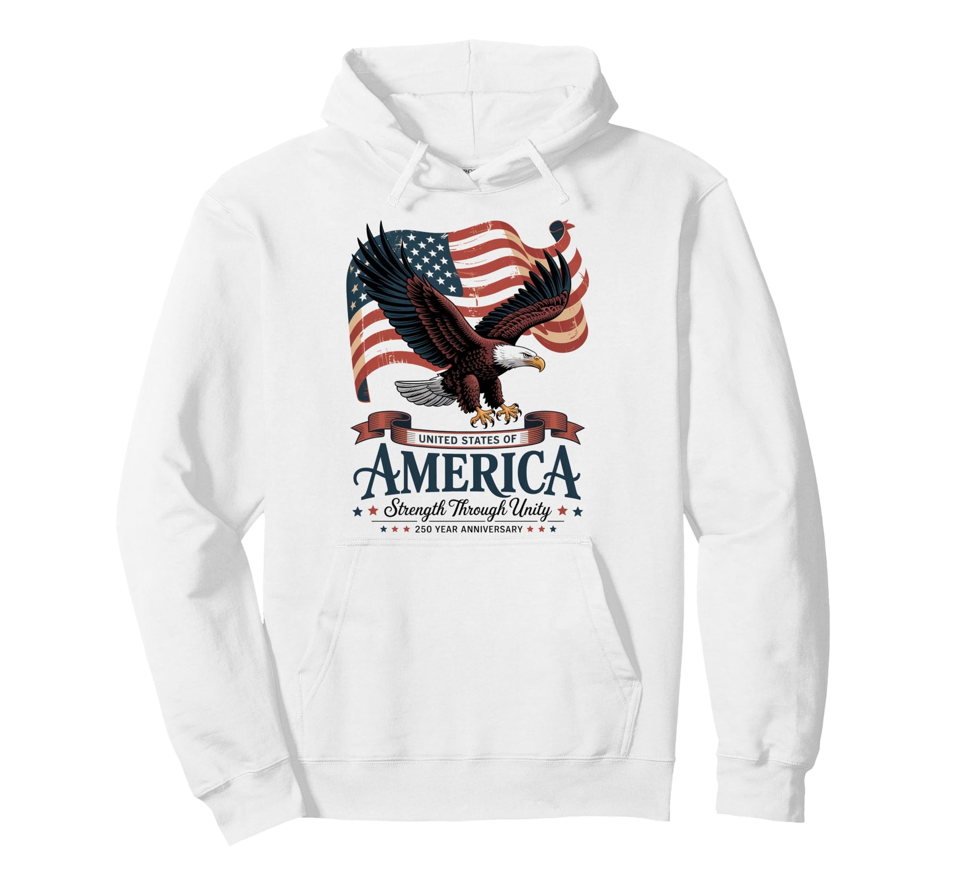 Mens American Flag Him 4Th July Patriotic Hoodie - Graphic Print Men Women - T-Shirt, Sweatshirt, Hoodie