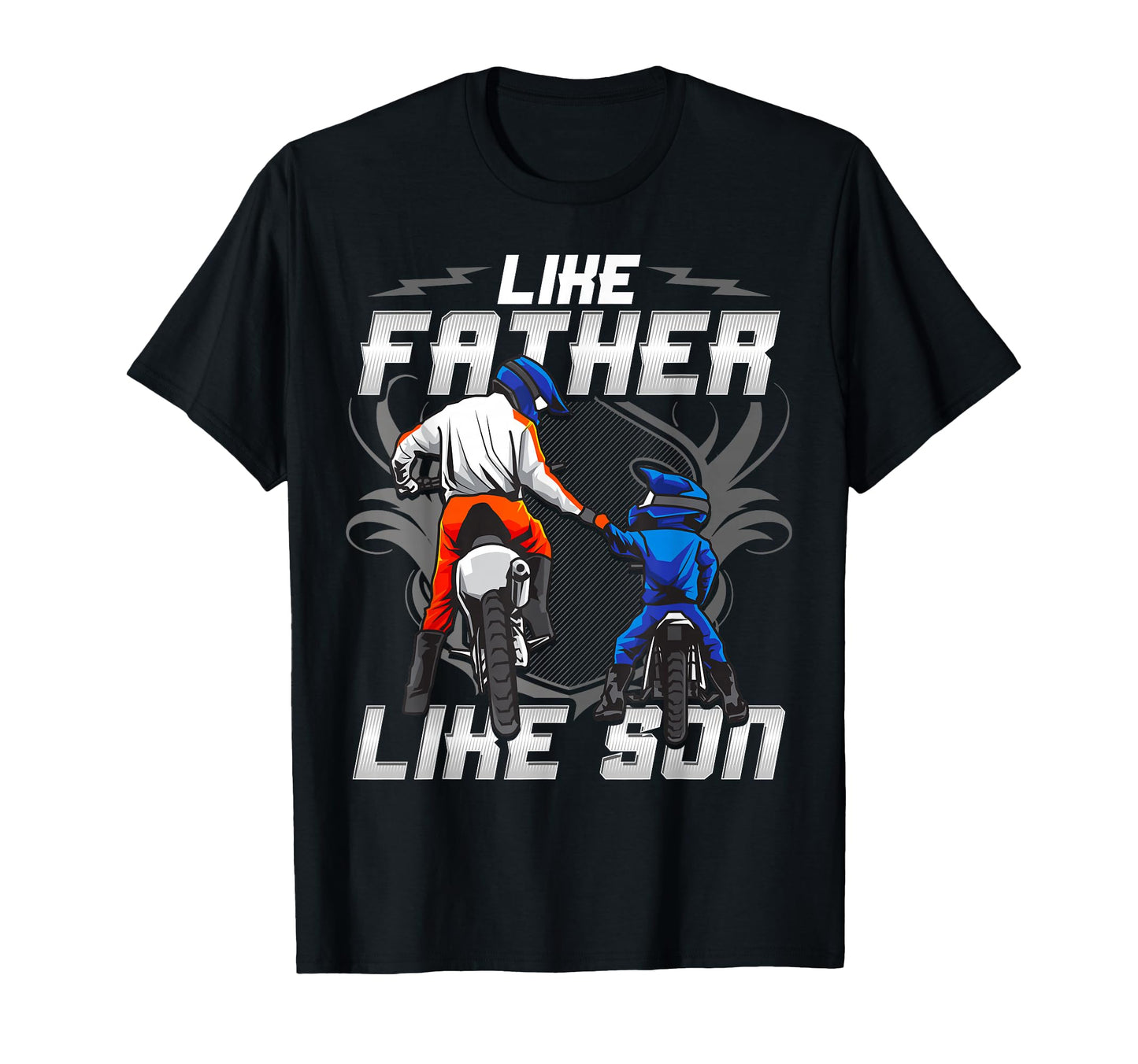 Like Father And Son Motocross Dirt T-Shirt - Aesthetic Graphic Men Women - T-Shirt, Sweatshirt, Hoodie