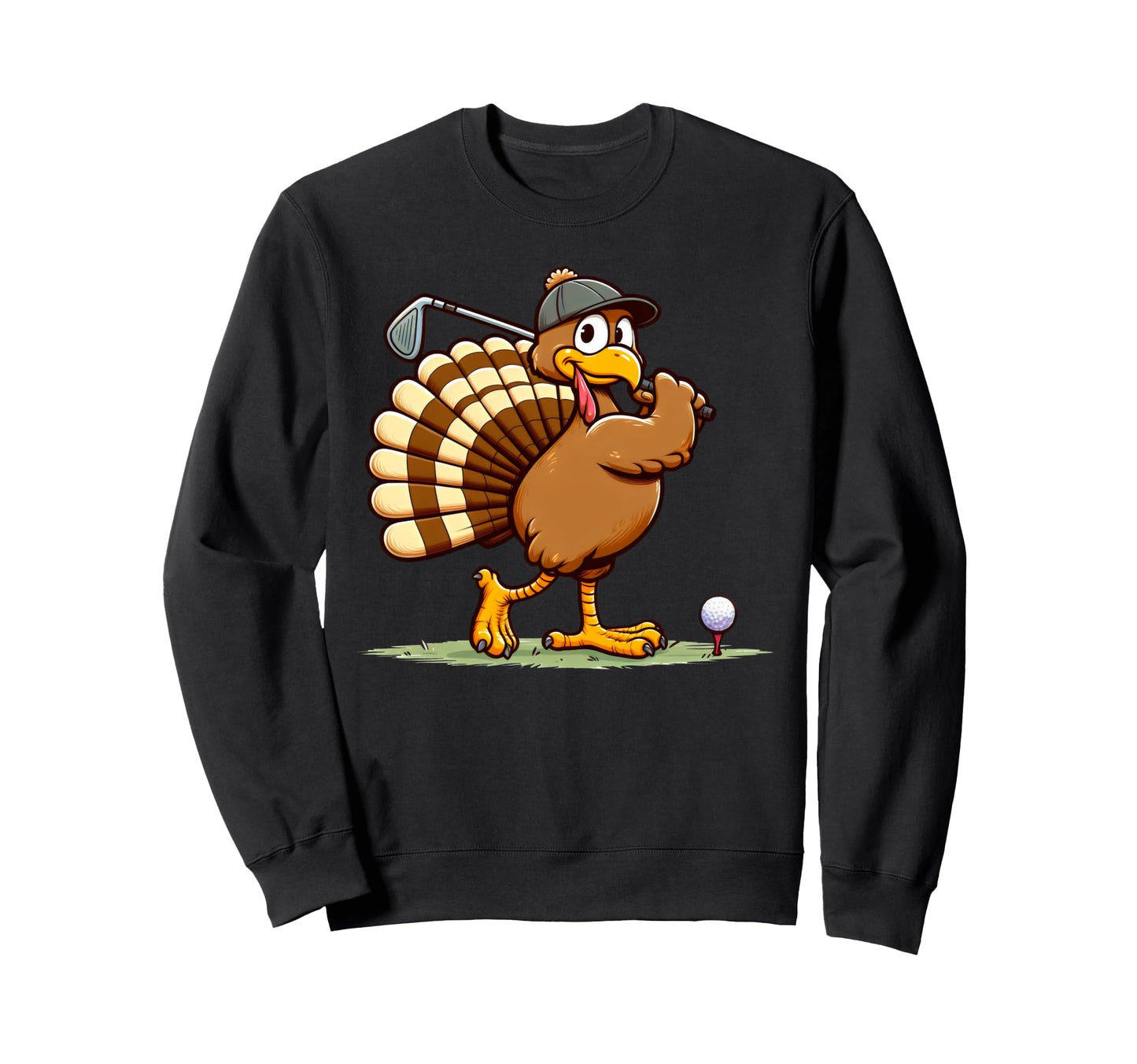 Turkey Golf Thanksgiving Golfer Sweatshirt - Streetwear Style for Adults - T-Shirt, Sweatshirt, Hoodie
