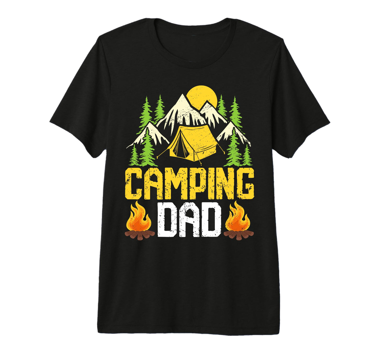 Camping Dad Camp Camper Tent Sweatshirt - Streetwear Style for Adults - T-Shirt, Sweatshirt, Hoodie