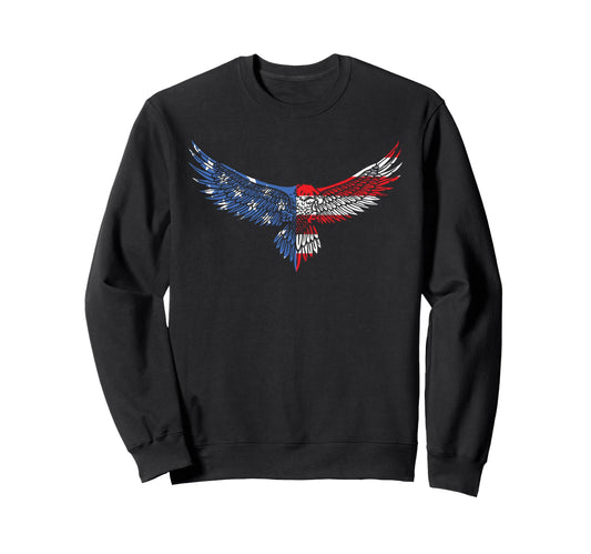American Flag Eagle Mullet Sweatshirt - Novelty Apparel for Adults - T-Shirt, Sweatshirt, Hoodie