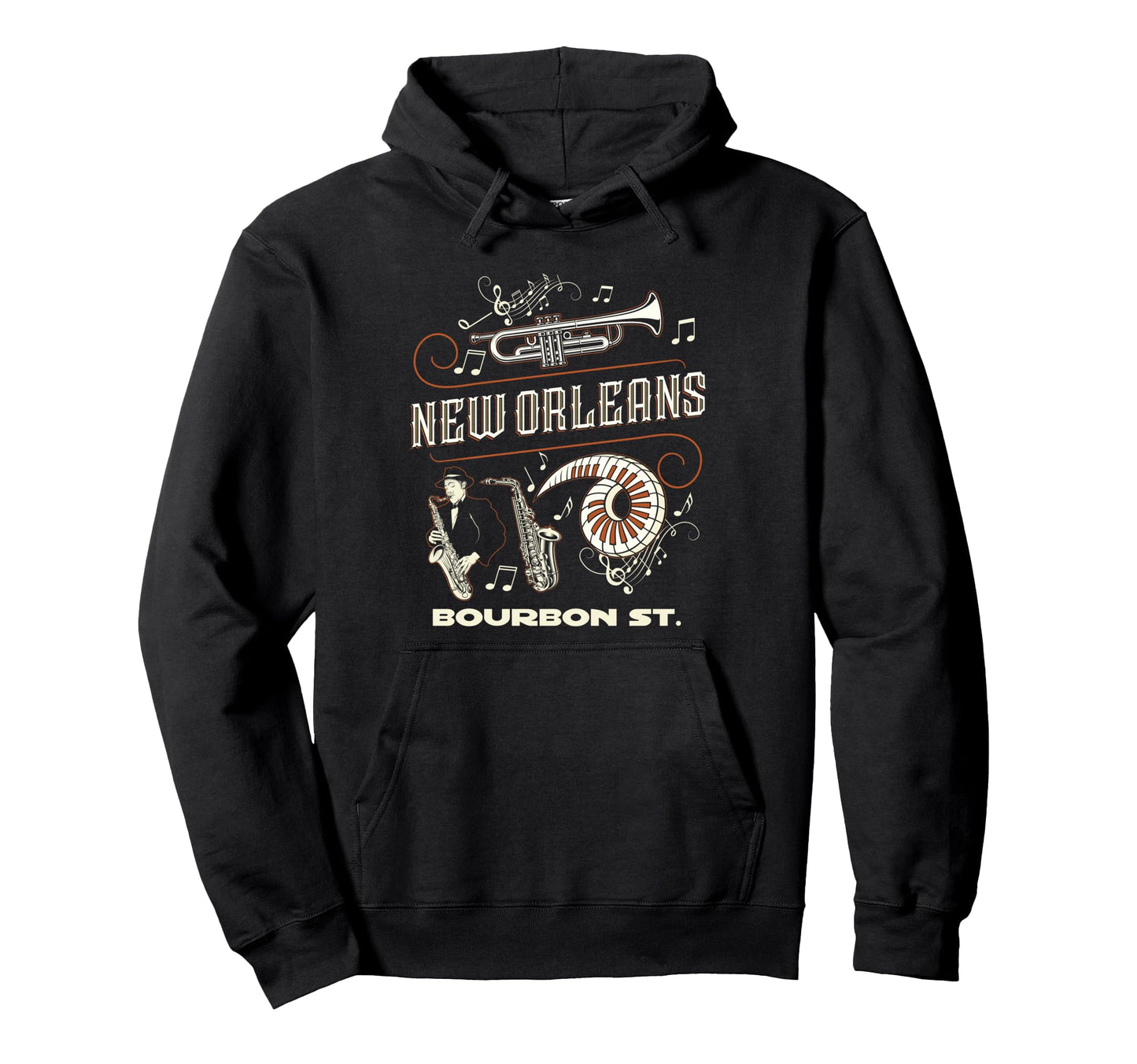 New Orleans Louisiana Jazz Festival Hoodie - Graphic Print for Adults - T-Shirt, Sweatshirt, Hoodie