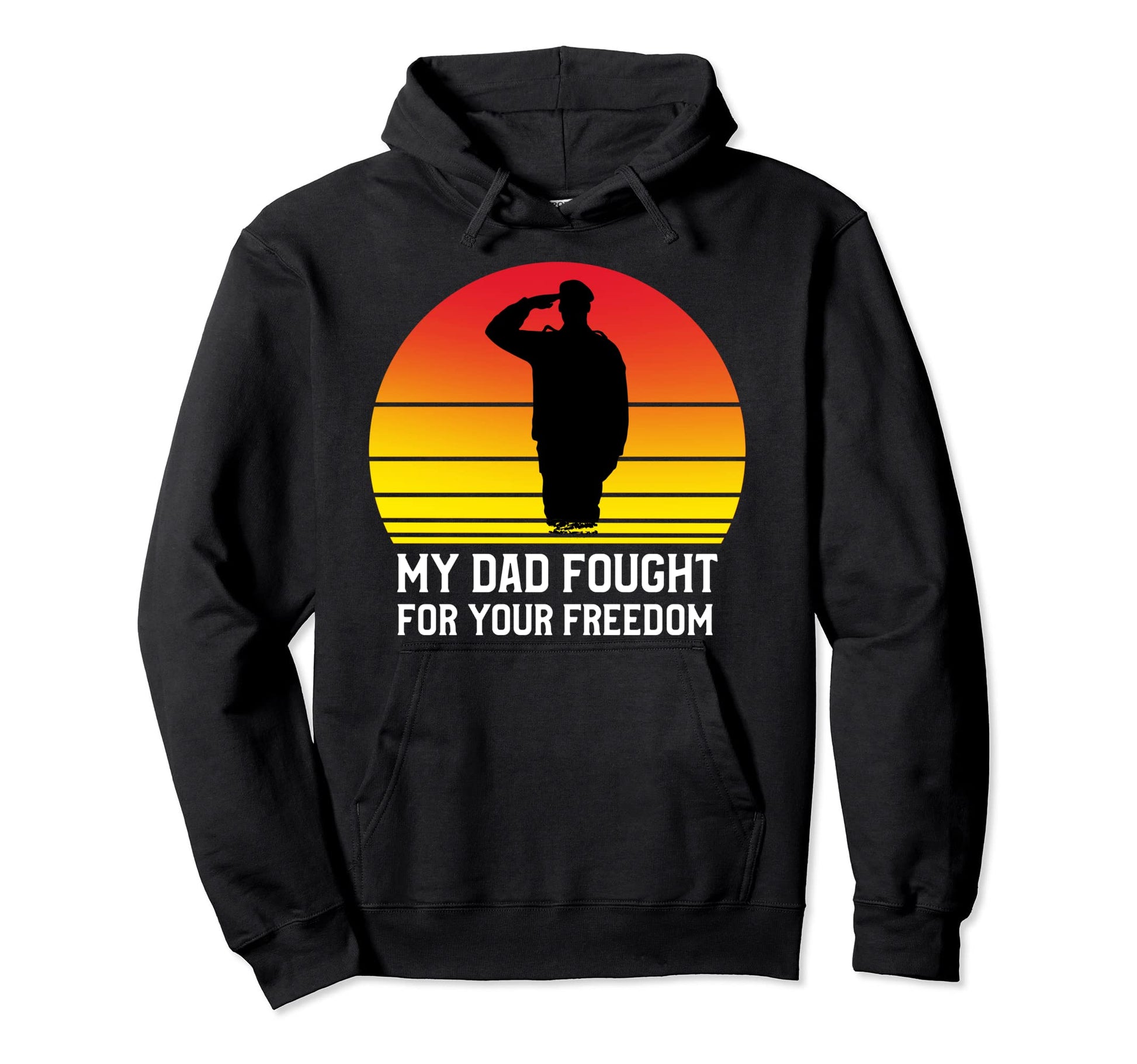 My Dad Is Veteran Son Or Daughter Hoodie - Aesthetic Graphic for Adults - T-Shirt, Sweatshirt, Hoodie