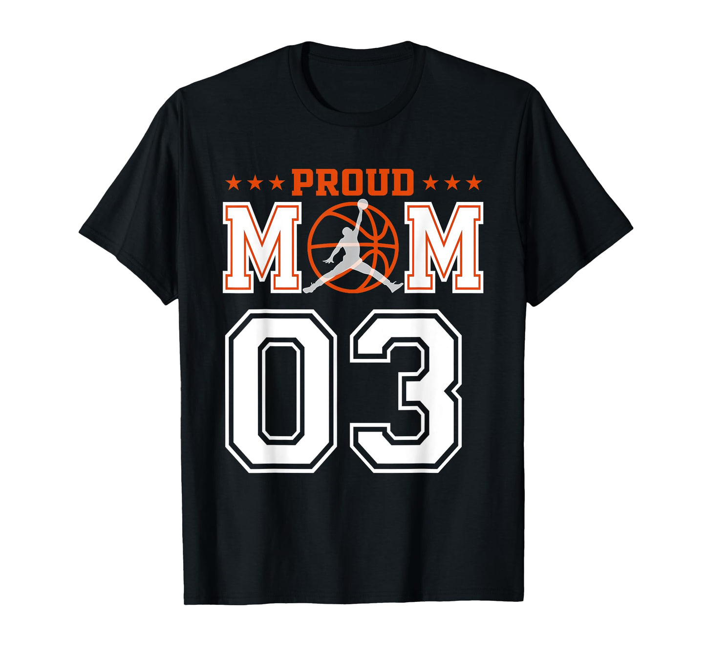 Custom Number 03 Proud Basketball Mom T-Shirt - Minimalist Print Men Women - T-Shirt, Sweatshirt, Hoodie