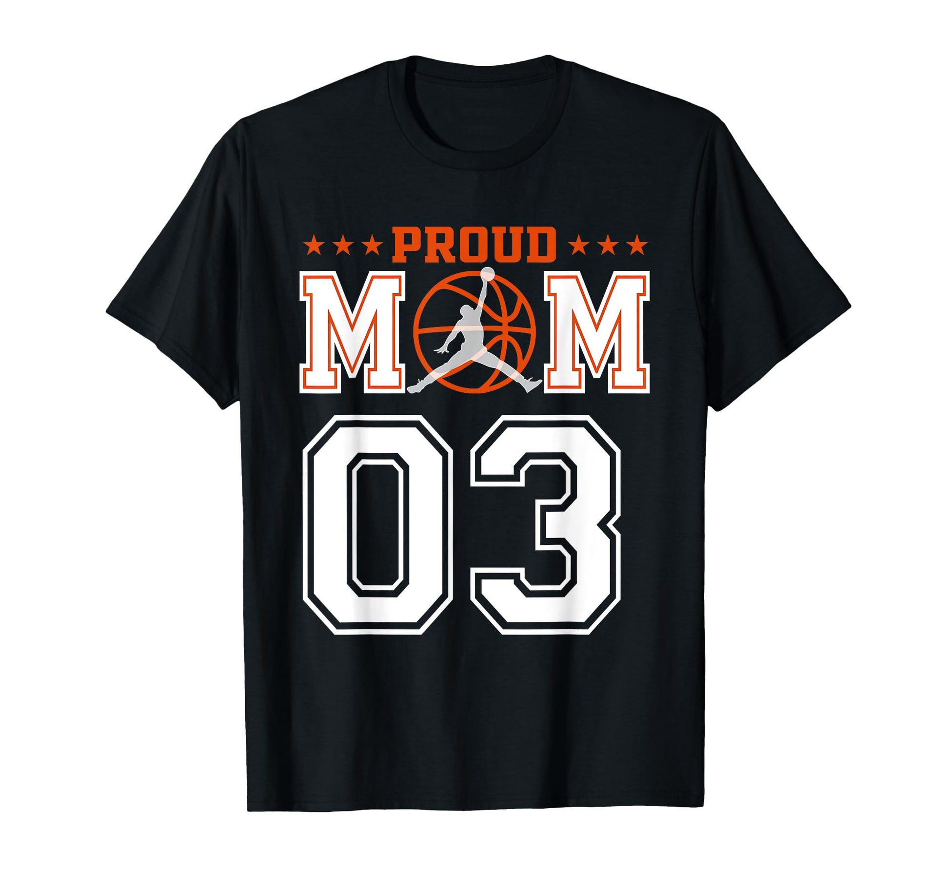 Custom Number 03 Proud Basketball Mom T-Shirt - Minimalist Print Men Women - T-Shirt, Sweatshirt, Hoodie