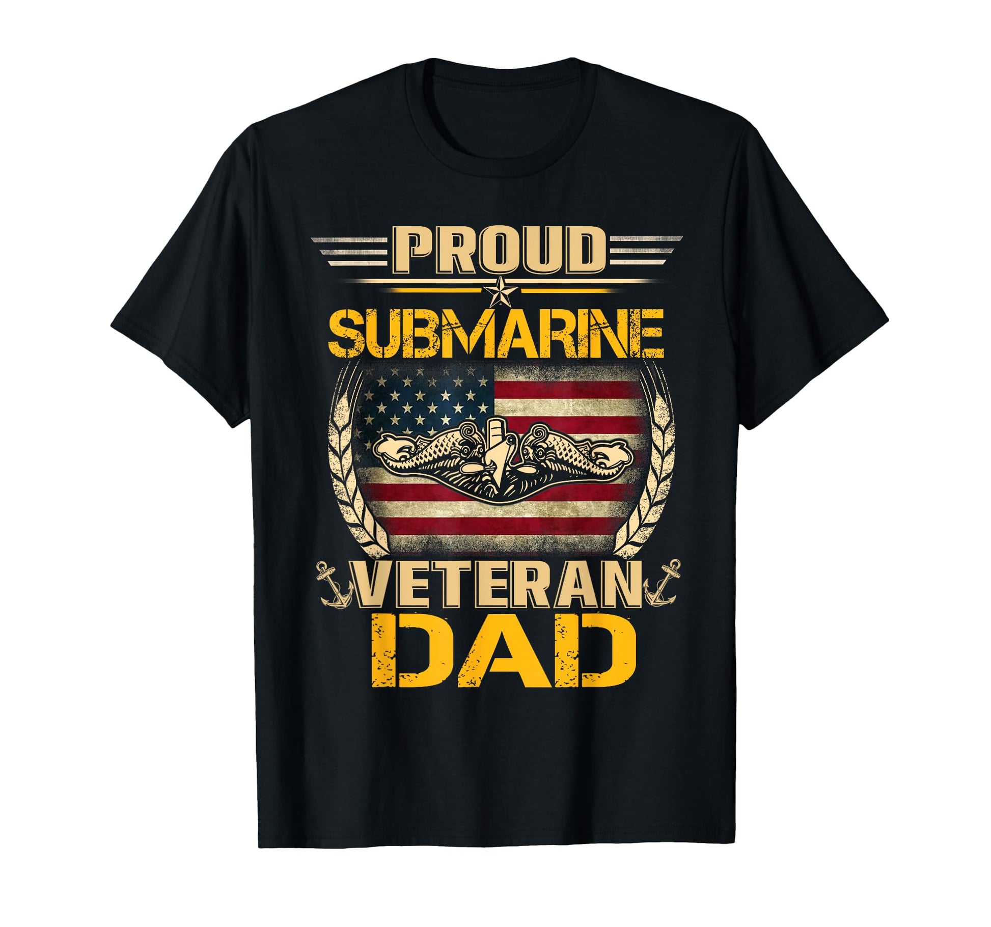 Proud Submarine Veteran Dad Us Flag T-Shirt - Aesthetic Graphic Unisex - T-Shirt, Sweatshirt, Hoodie