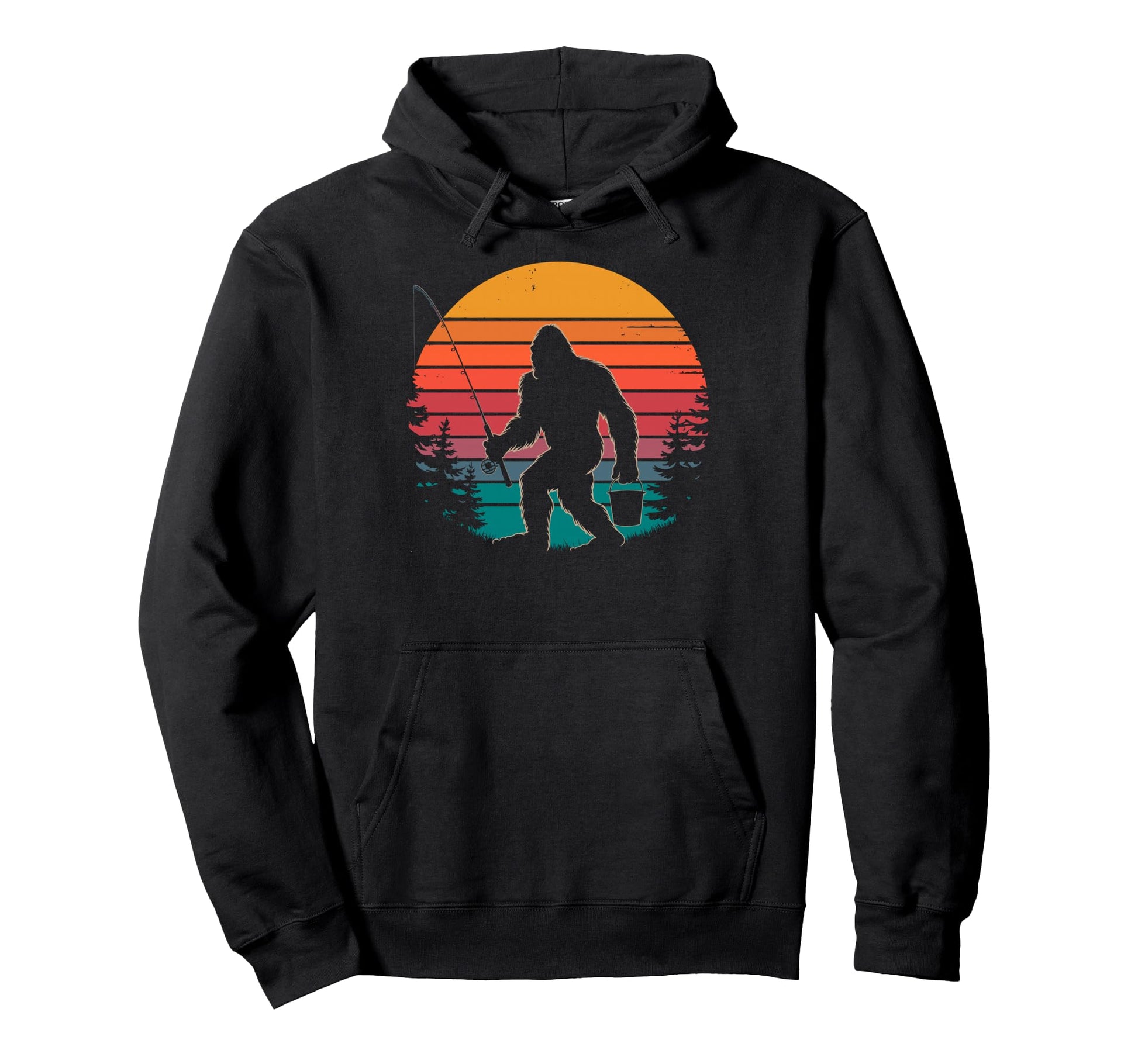 Bassquatch Sasquatch Fisher Bass Hoodie - Streetwear Style Men Women - T-Shirt, Sweatshirt, Hoodie