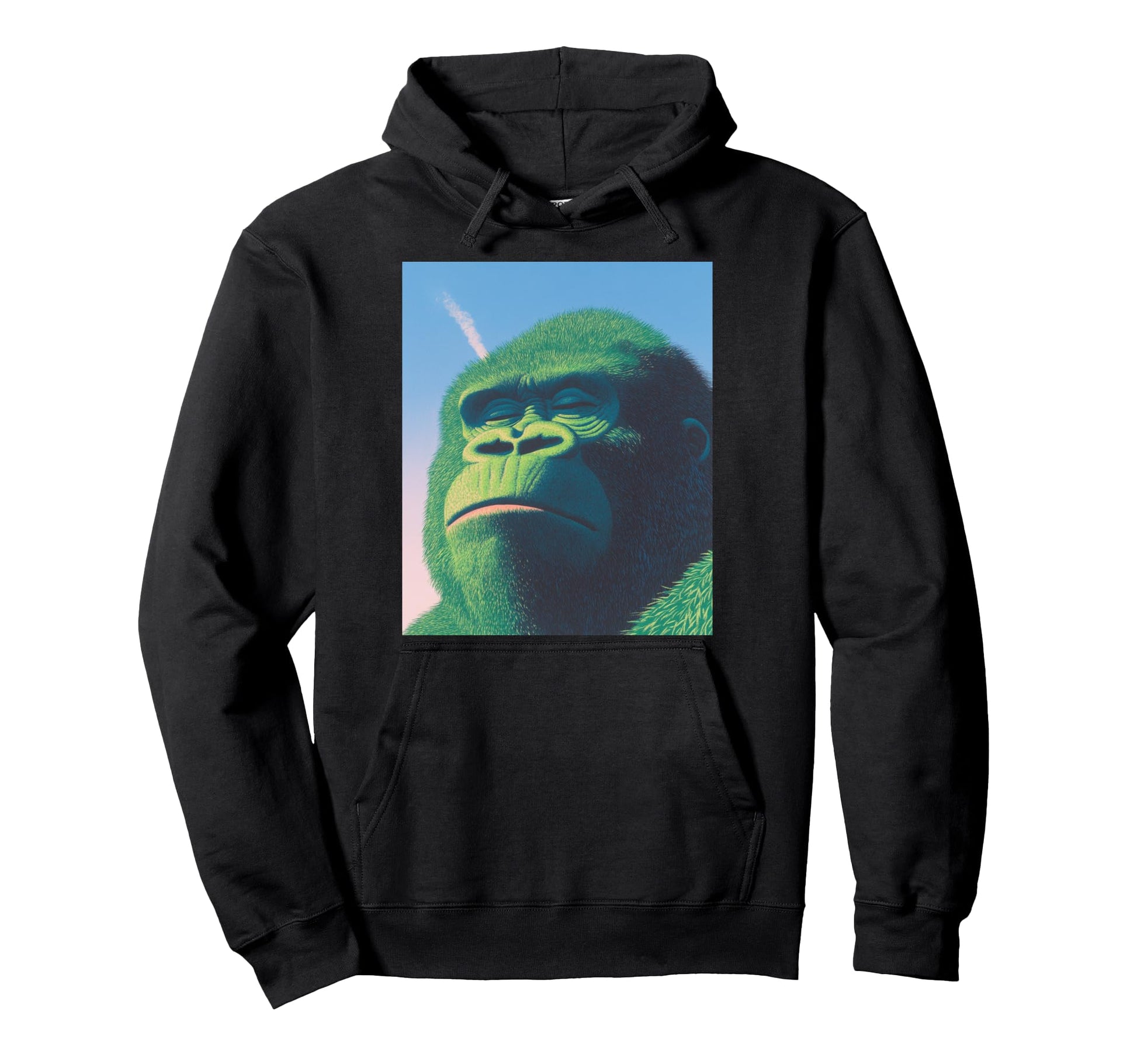 Trendy Tops Gorilla Hoodie - Aesthetic Graphic for Adults - T-Shirt, Sweatshirt, Hoodie