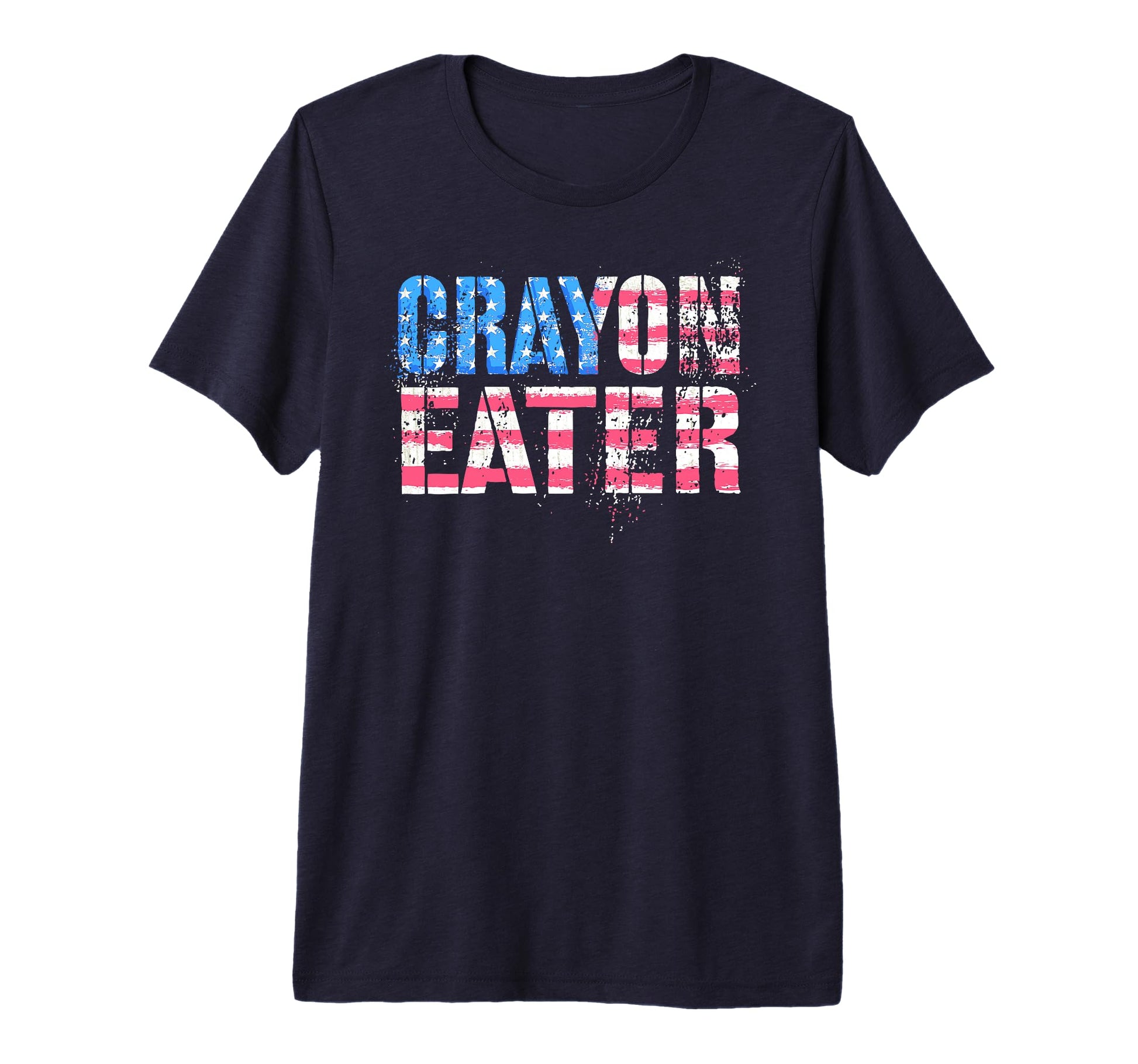 4Th July Crayons Eater Merica Dad T-Shirt - Graphic Print for Adults - T-Shirt, Sweatshirt, Hoodie