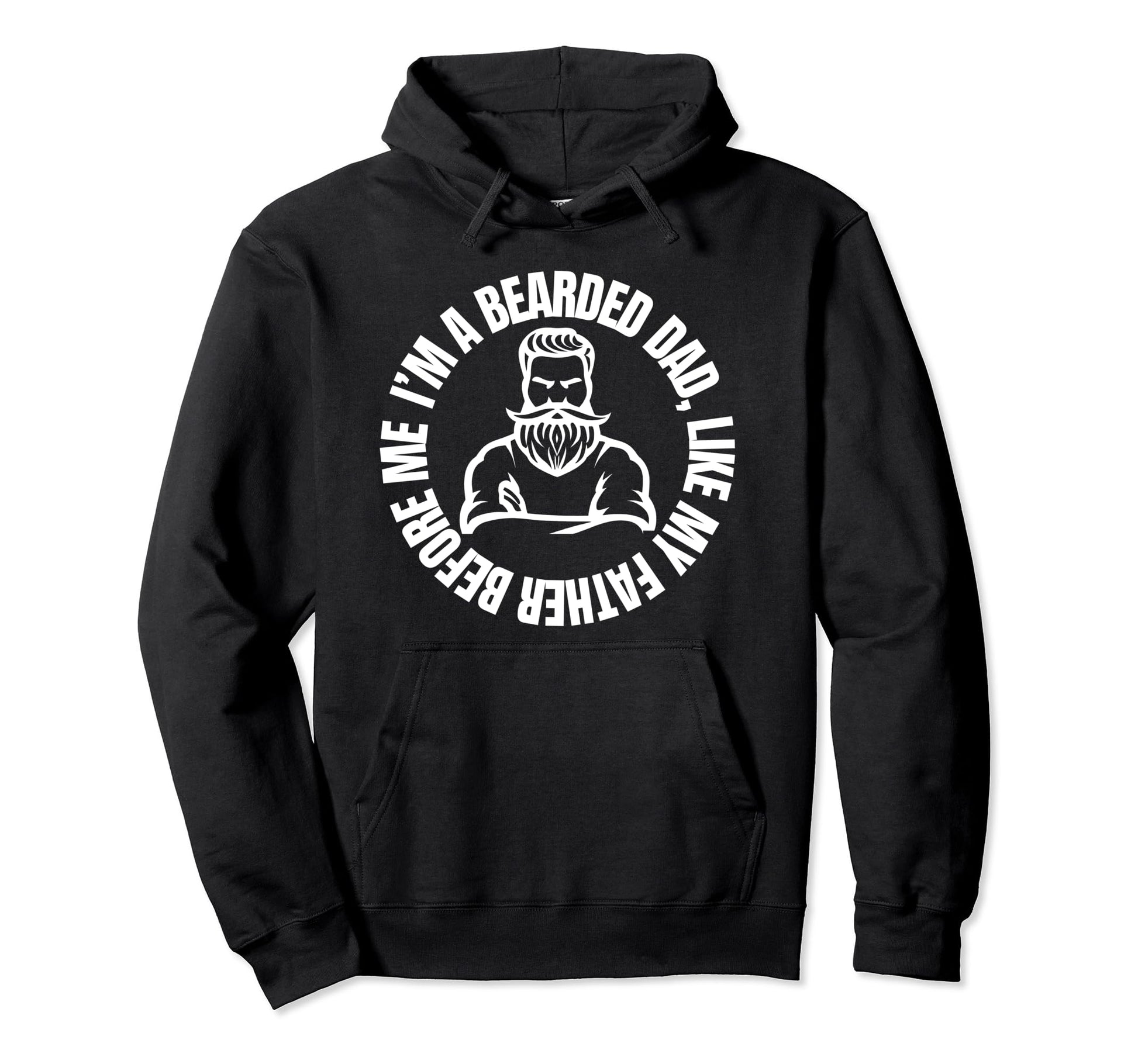 Funny Beard Fathers Gift Tattoo Beards Ink Hoodie - Unique Graphic Unisex - T-Shirt, Sweatshirt, Hoodie