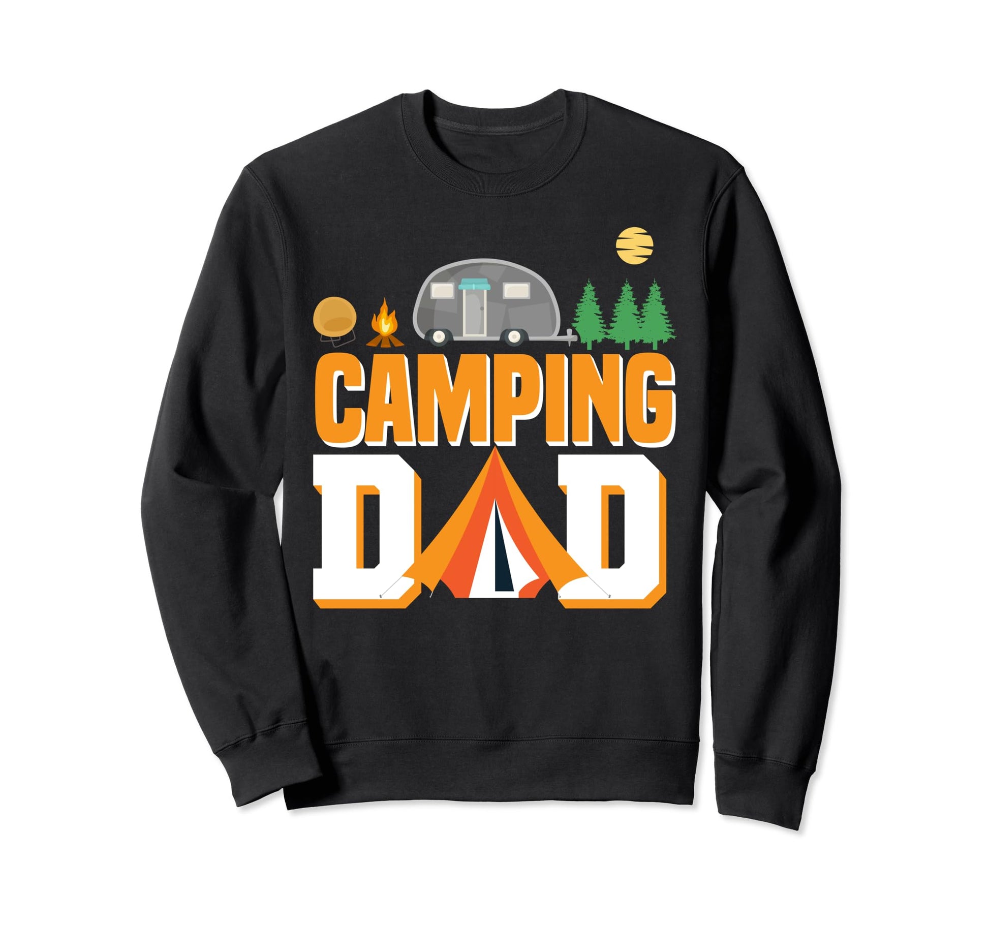 Camping Dad 5Th Wheel Camper Rv Sweatshirt - Unique Graphic Men Women - T-Shirt, Sweatshirt, Hoodie