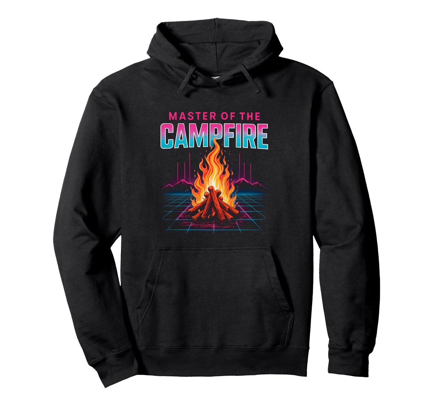 Campfire King Dad Outdoor Camping Gift Hoodie - Custom Art Print for Adults - T-Shirt, Sweatshirt, Hoodie