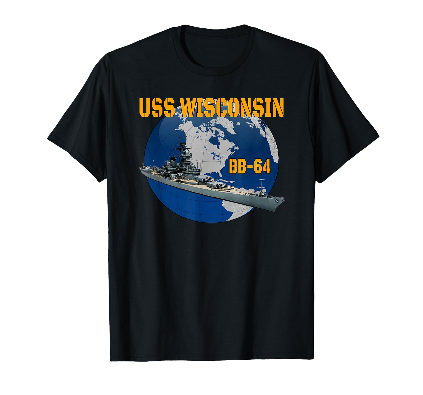 Uss Wisconsin Bb 64 Battleship T-Shirt - Streetwear Style Men Women - T-Shirt, Sweatshirt, Hoodie