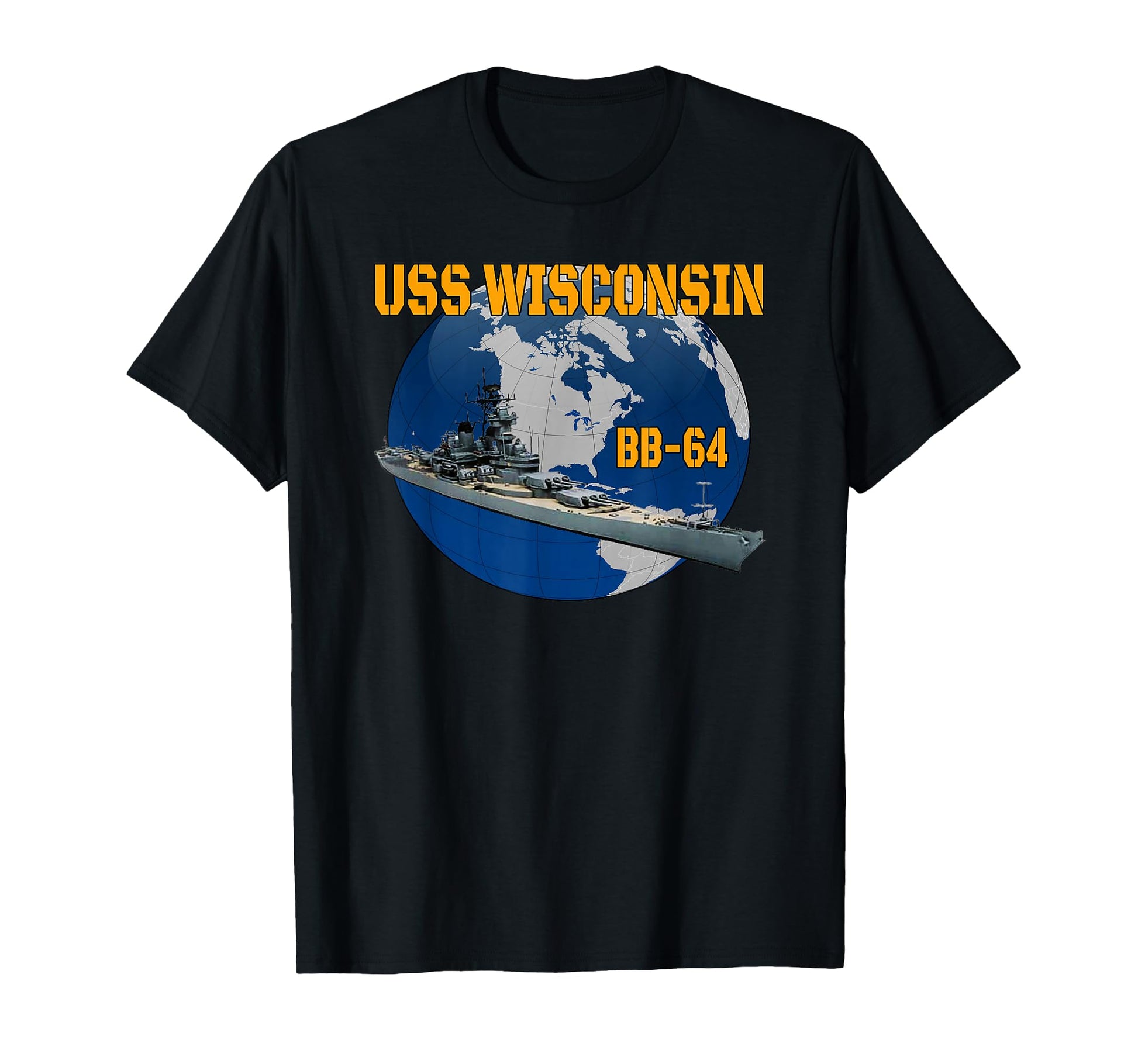 Uss Wisconsin Bb 64 Battleship T-Shirt - Streetwear Style Men Women - T-Shirt, Sweatshirt, Hoodie