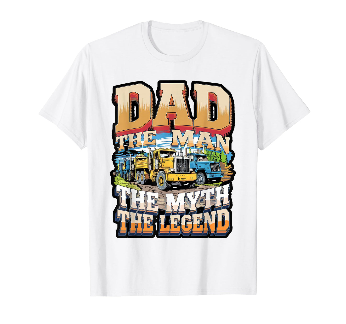 Construction Dad Myth Legend T-Shirt - Fun Novelty Design for Adults - T-Shirt, Sweatshirt, Hoodie