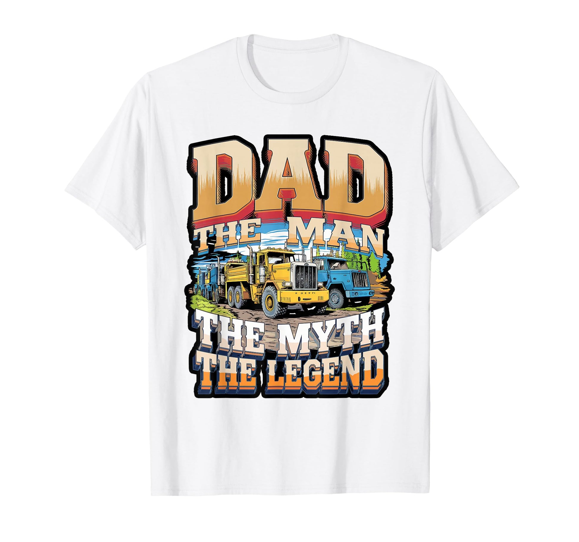 Construction Dad Myth Legend T-Shirt - Fun Novelty Design for Adults - T-Shirt, Sweatshirt, Hoodie