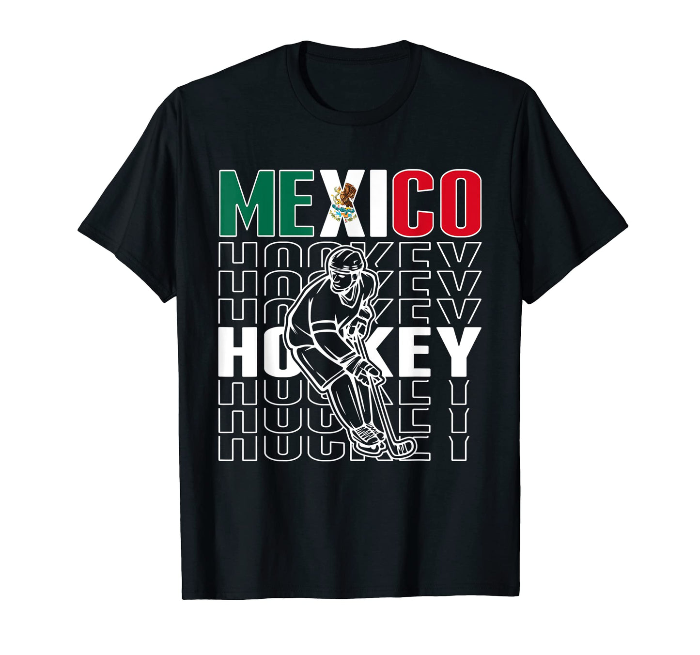 Mexico Ice Hockey Fans Jersey Support T-Shirt - Unique Graphic for Adults - T-Shirt, Sweatshirt, Hoodie