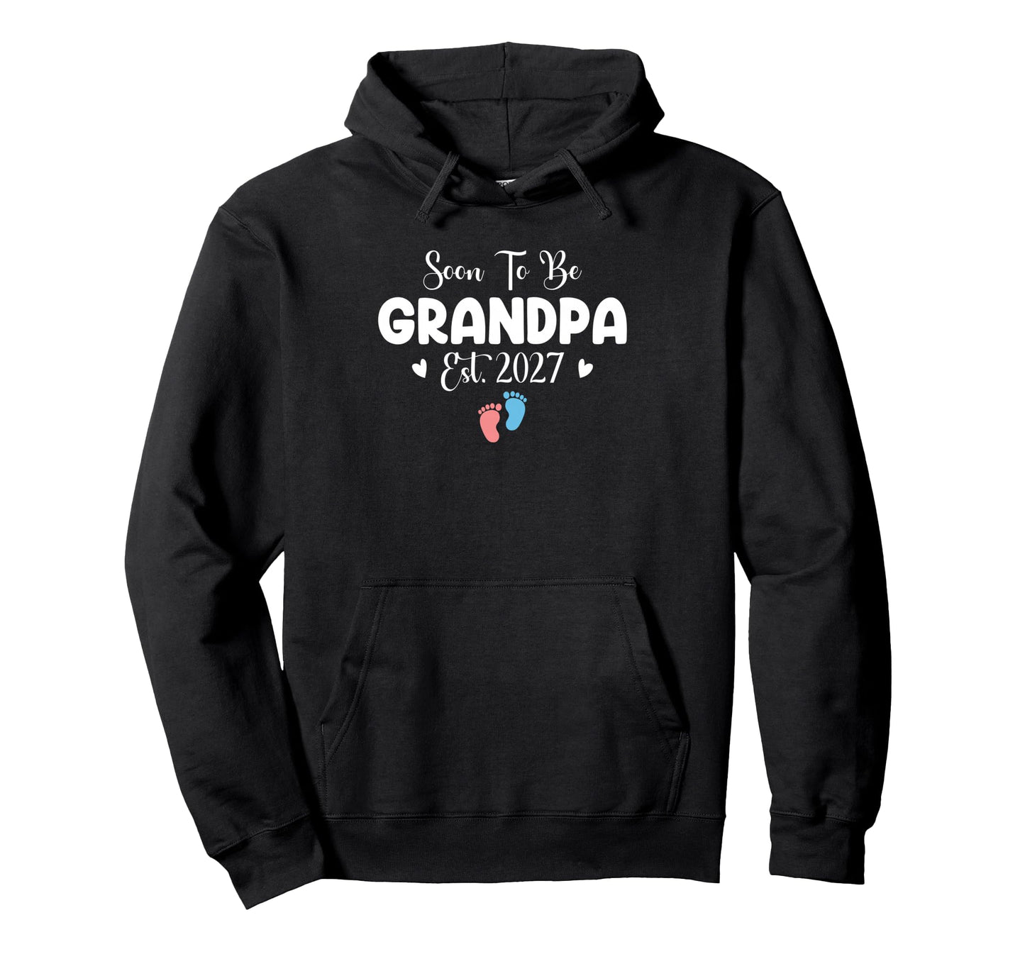 Soon To Be Grandpa 2027 Gender Reveal Hoodie - Unique Graphic Unisex - T-Shirt, Sweatshirt, Hoodie