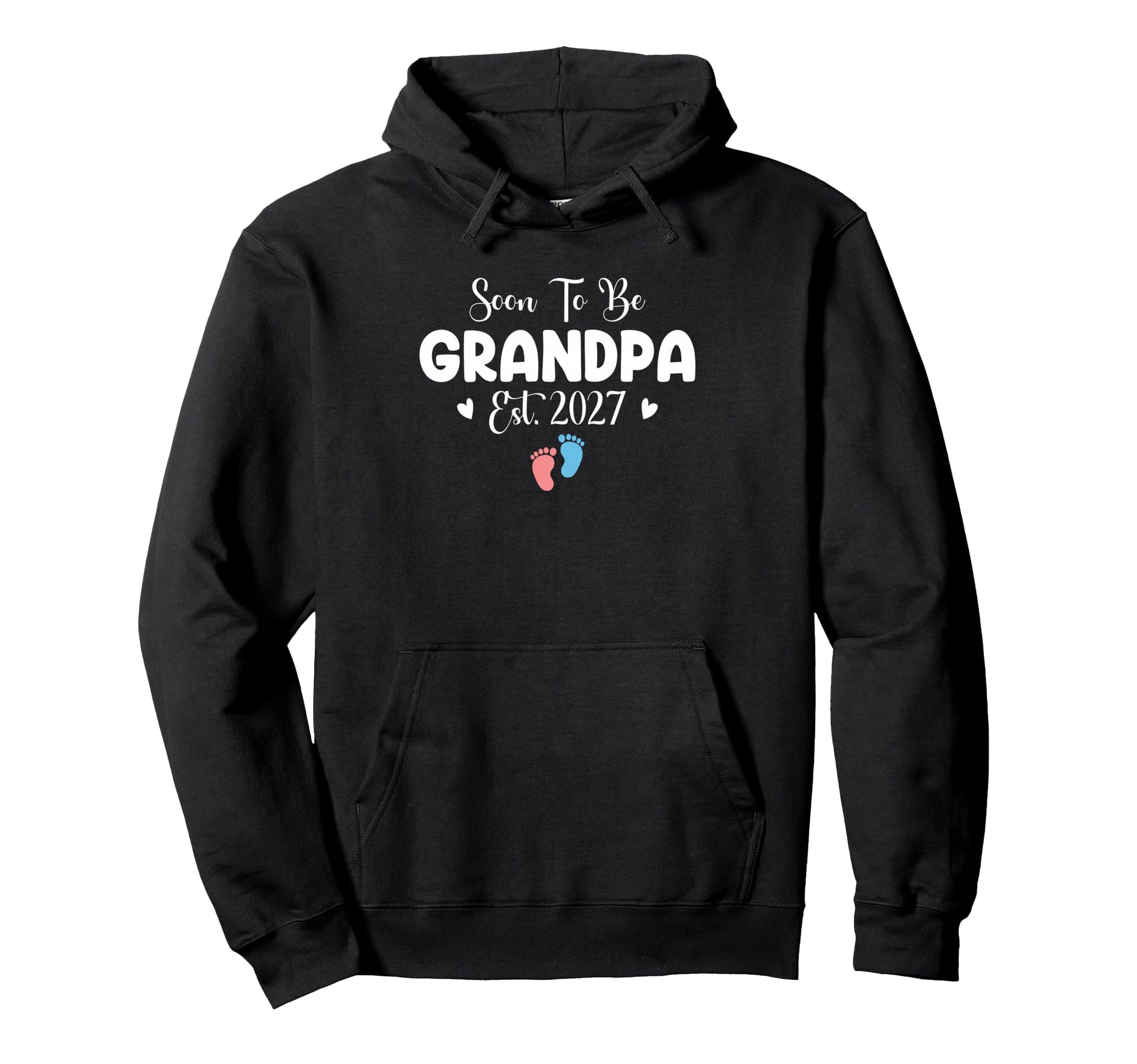 Soon To Be Grandpa 2027 Gender Reveal Hoodie - Unique Graphic Unisex - T-Shirt, Sweatshirt, Hoodie