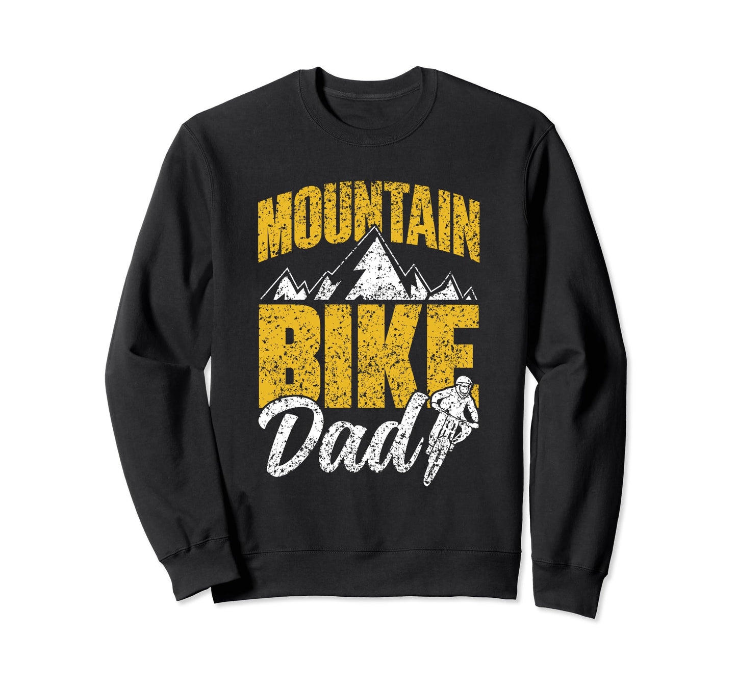 Mountain Bike Dad Mtb Sweatshirt - Minimalist Print for Adults - T-Shirt, Sweatshirt, Hoodie