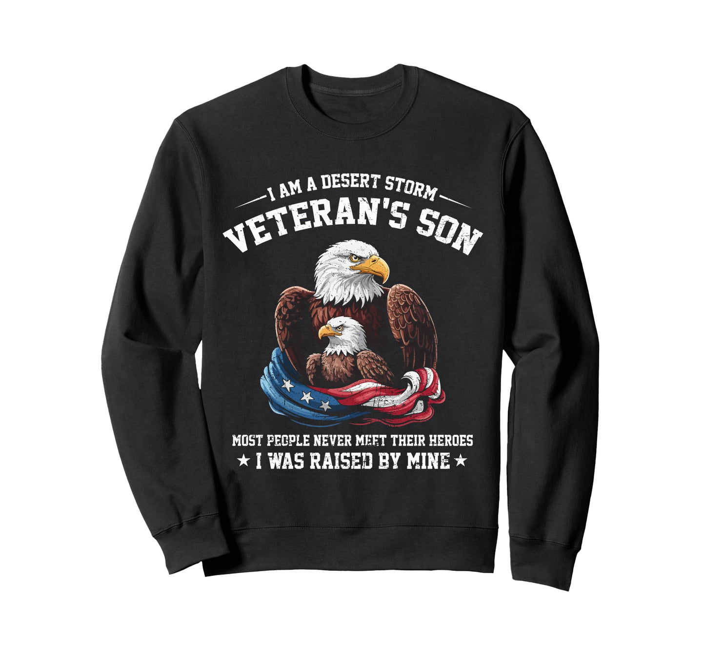 Proud Desert Storm Veterans Son Sweatshirt - Aesthetic Graphic for Adults - T-Shirt, Sweatshirt, Hoodie