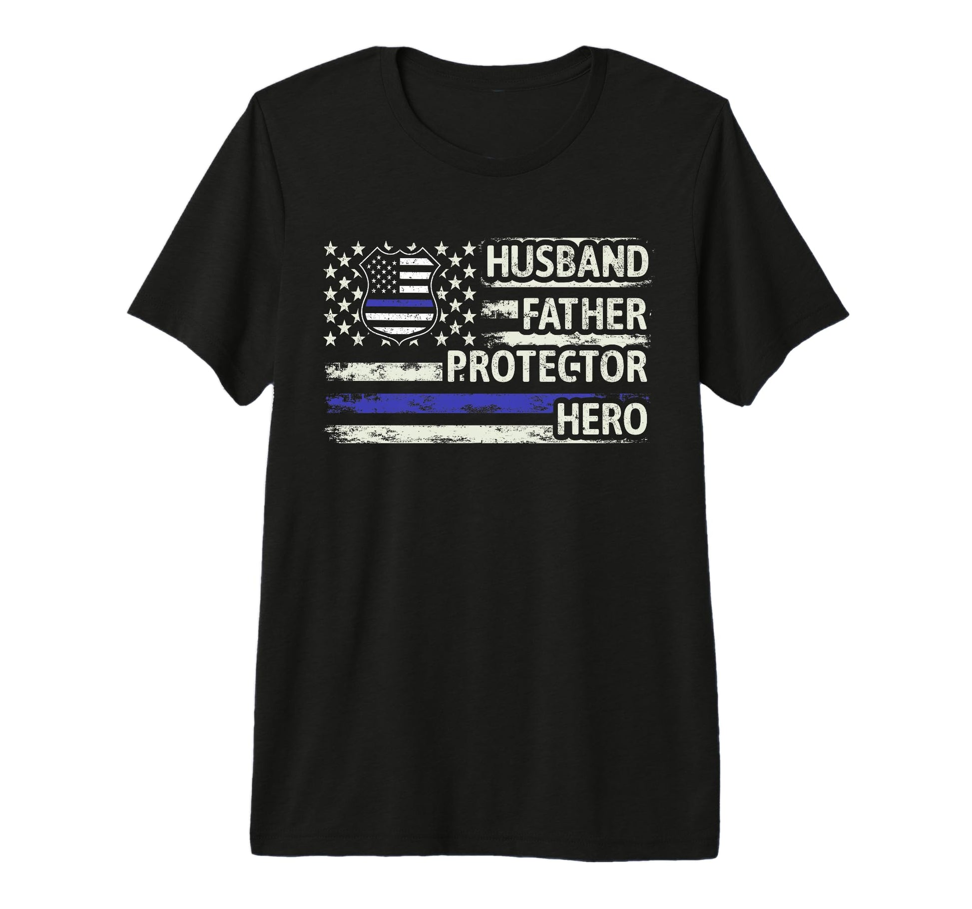 Mens Husband Father Protector Thin T-Shirt - Aesthetic Graphic Men Women - T-Shirt, Sweatshirt, Hoodie