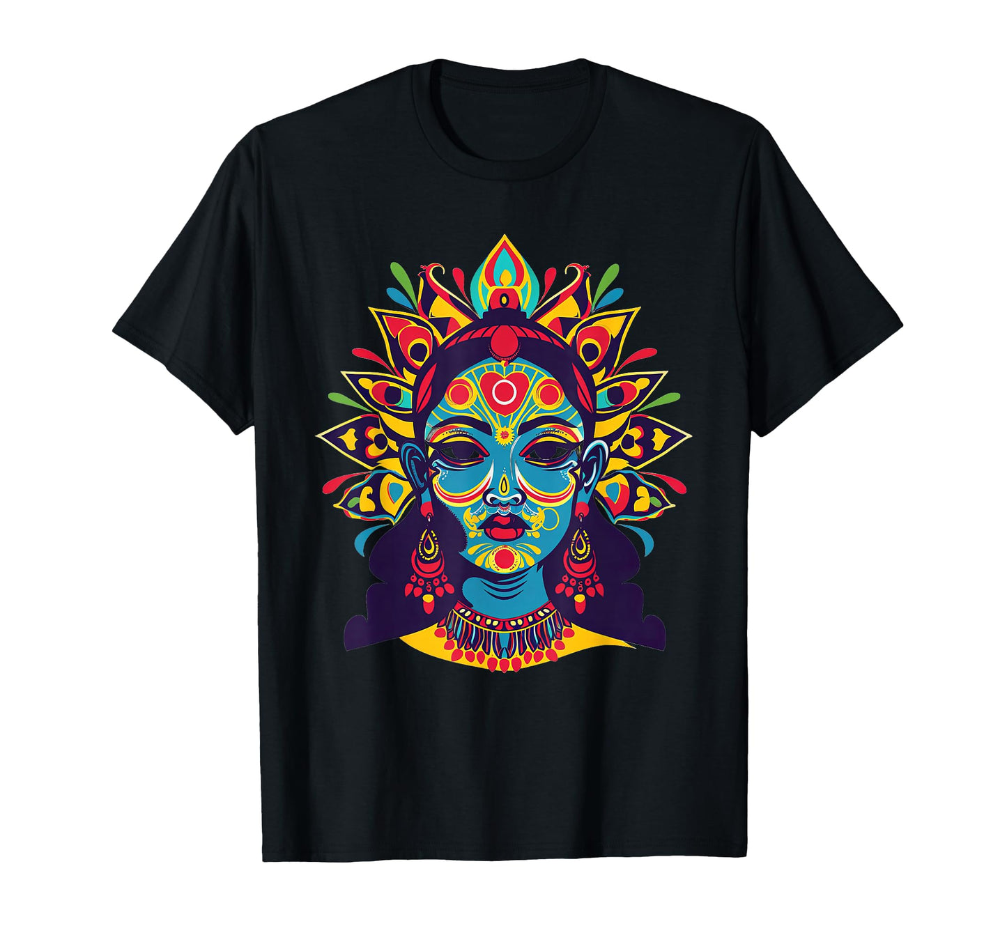 Durga Hindu Goddess Spiritual Indian T-Shirt - Minimalist Print Men Women - T-Shirt, Sweatshirt, Hoodie