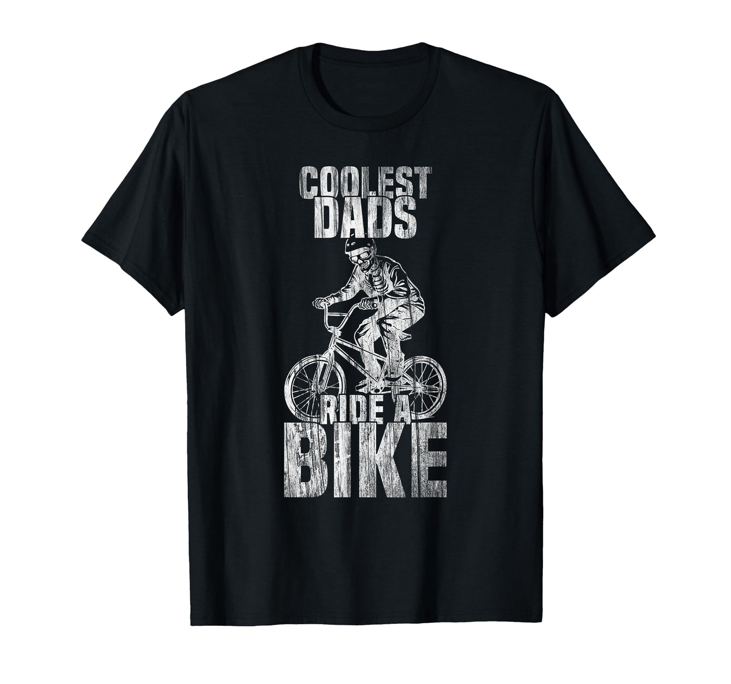 Coolest Dads Ride Bike Skeleton T-Shirt - Minimalist Print for Adults - T-Shirt, Sweatshirt, Hoodie