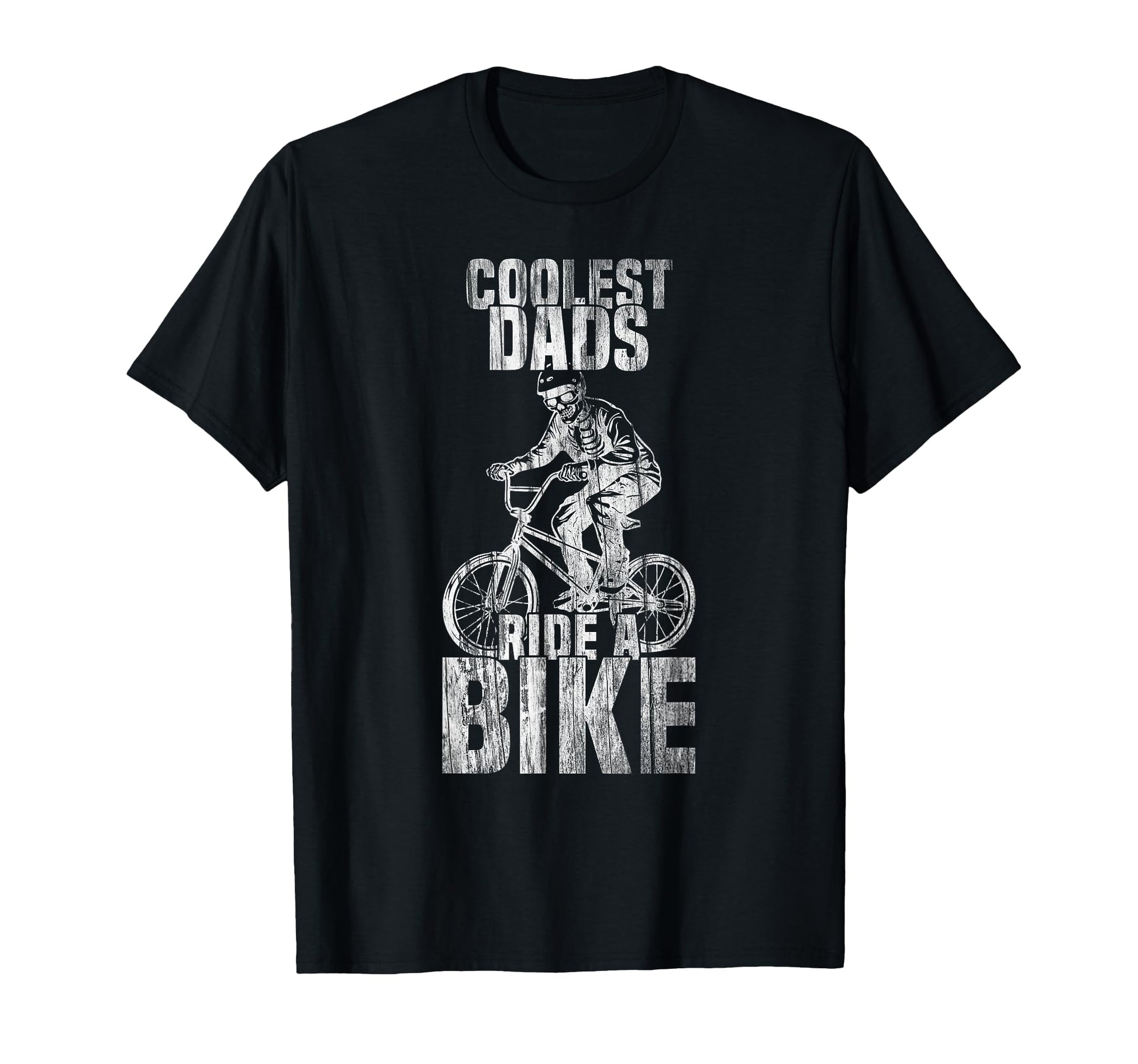 Coolest Dads Ride Bike Skeleton T-Shirt - Minimalist Print for Adults - T-Shirt, Sweatshirt, Hoodie