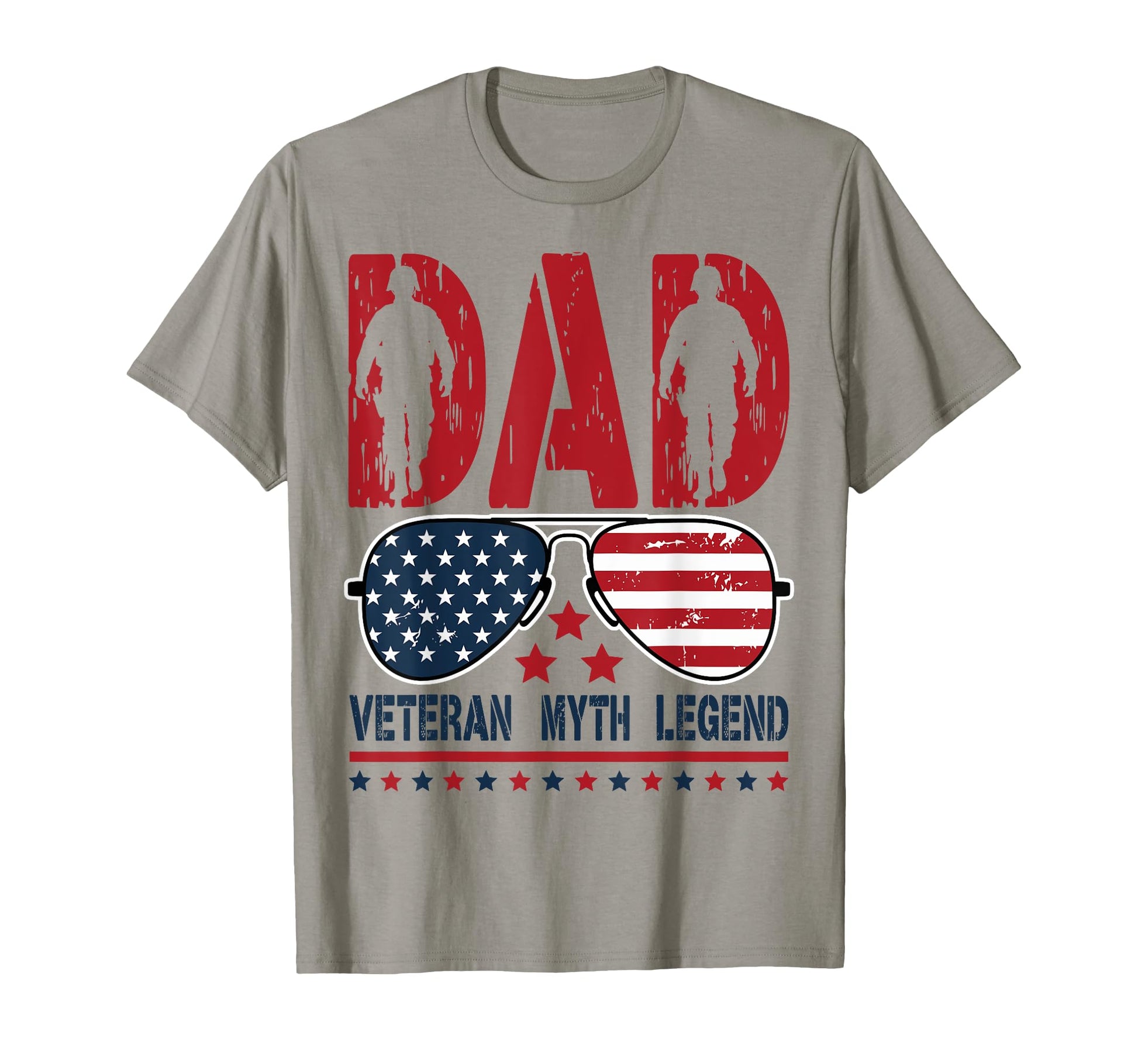 Dad Veteran Myth Legend Fathers Day Dad T-Shirt - Graphic Print for Adults - T-Shirt, Sweatshirt, Hoodie