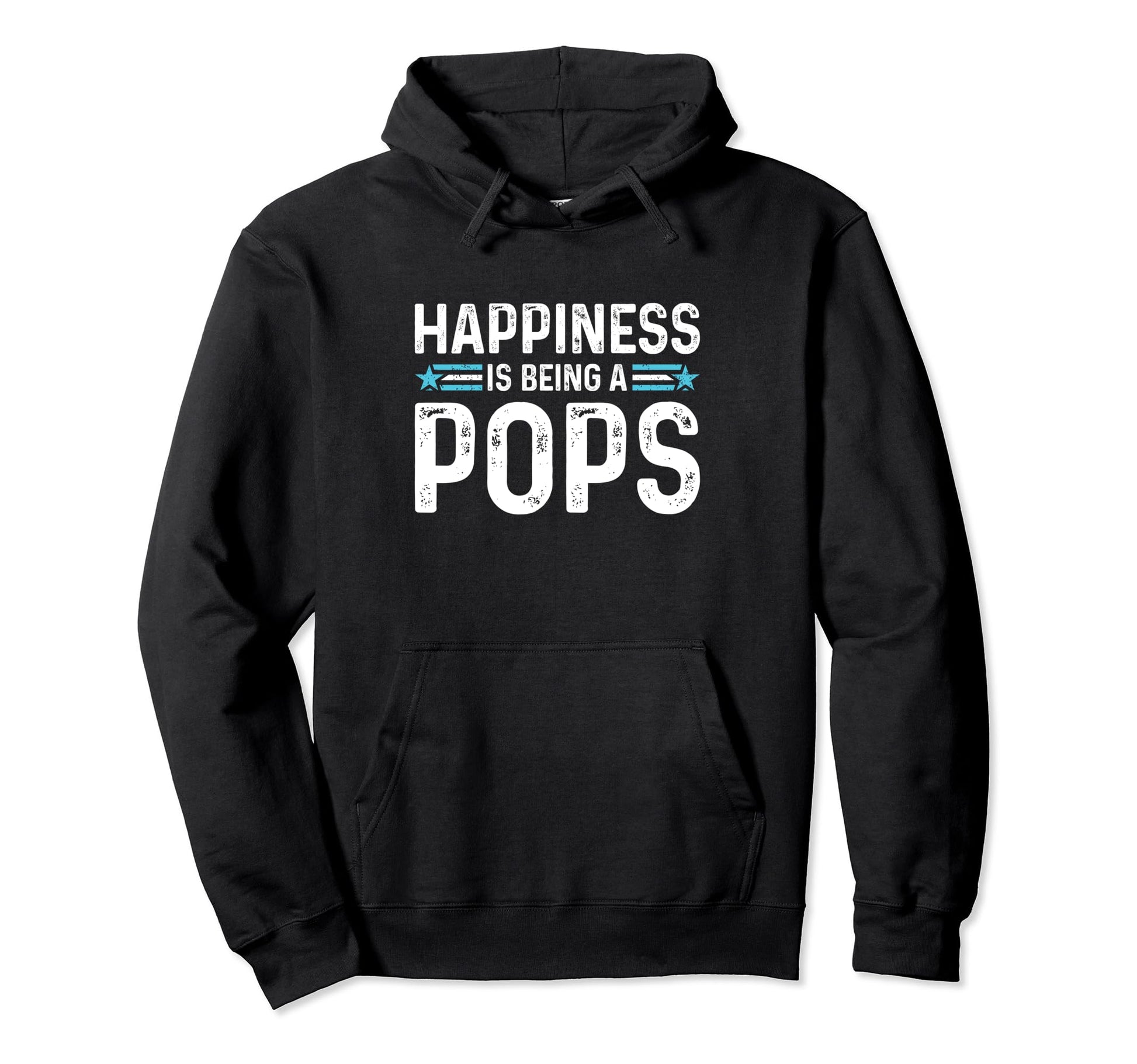 Happiness Is Being Pops Funny Hoodie - Fun Novelty Design Men Women - T-Shirt, Sweatshirt, Hoodie