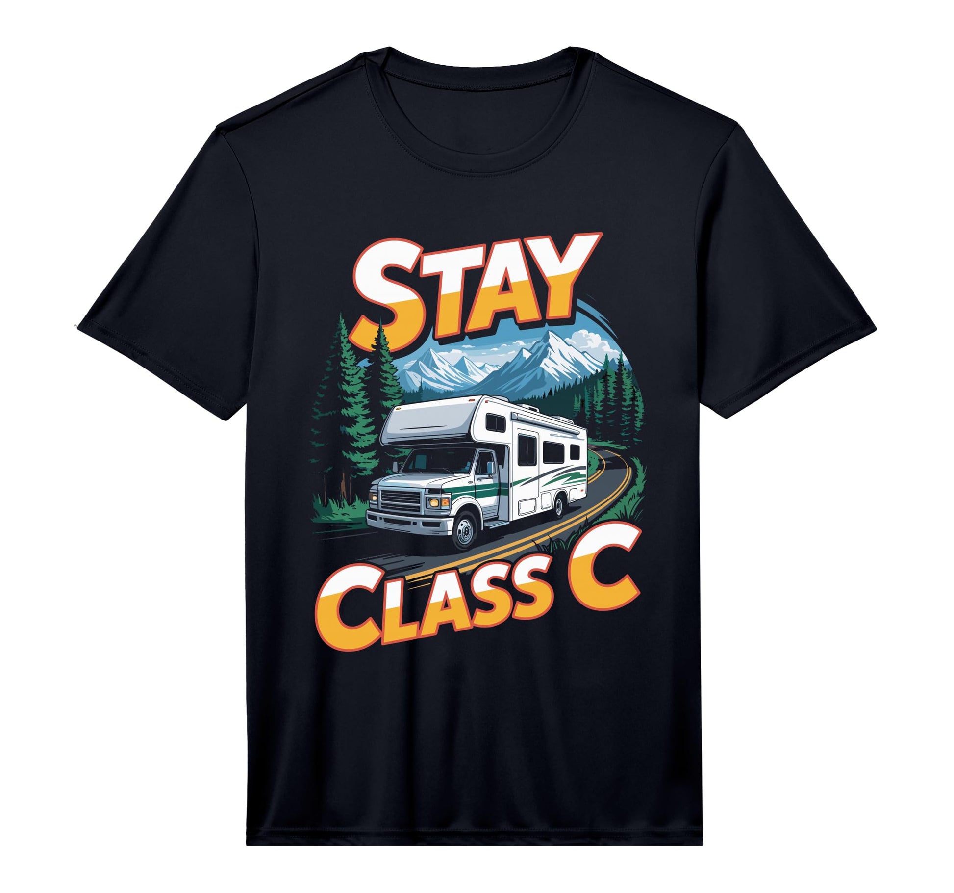 Mens Stay Class C Outdoor Mountain T-Shirt - Casual Everyday Wear Unisex - T-Shirt, Sweatshirt, Hoodie