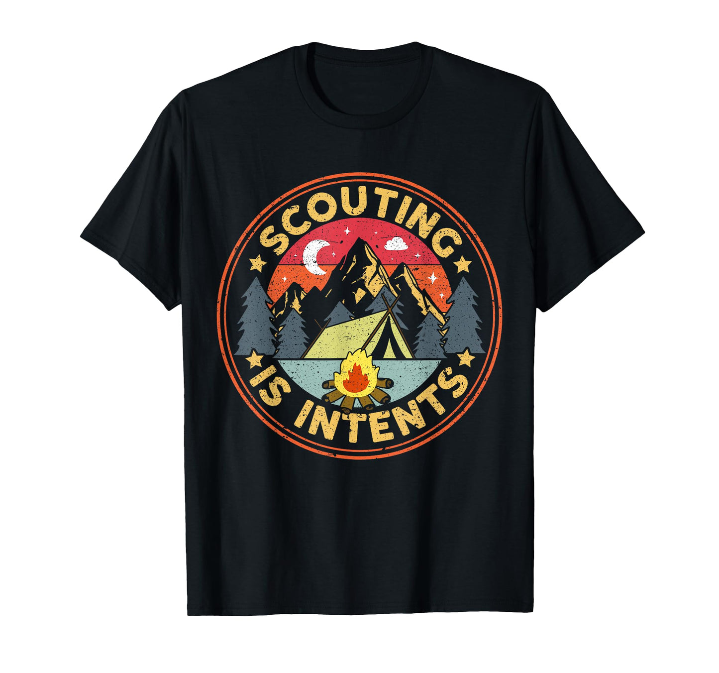 Scouting Is Intents Scout Funny Camping T-Shirt - Minimalist Print Unisex - T-Shirt, Sweatshirt, Hoodie