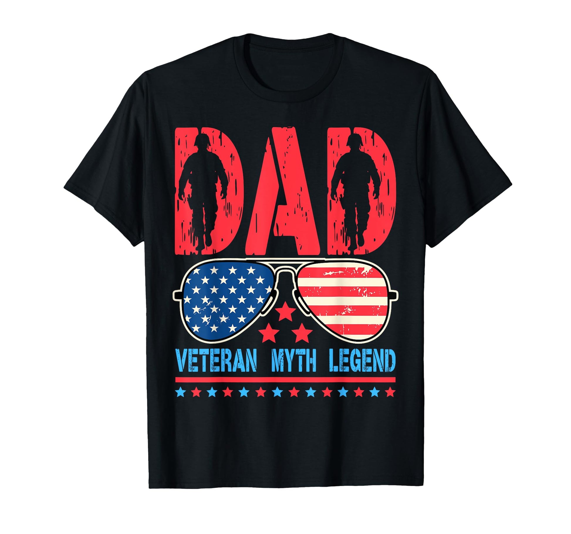 Dad Veteran Myth Legend Fathers Day Dad T-Shirt - Trendy Graphic Men Women - T-Shirt, Sweatshirt, Hoodie