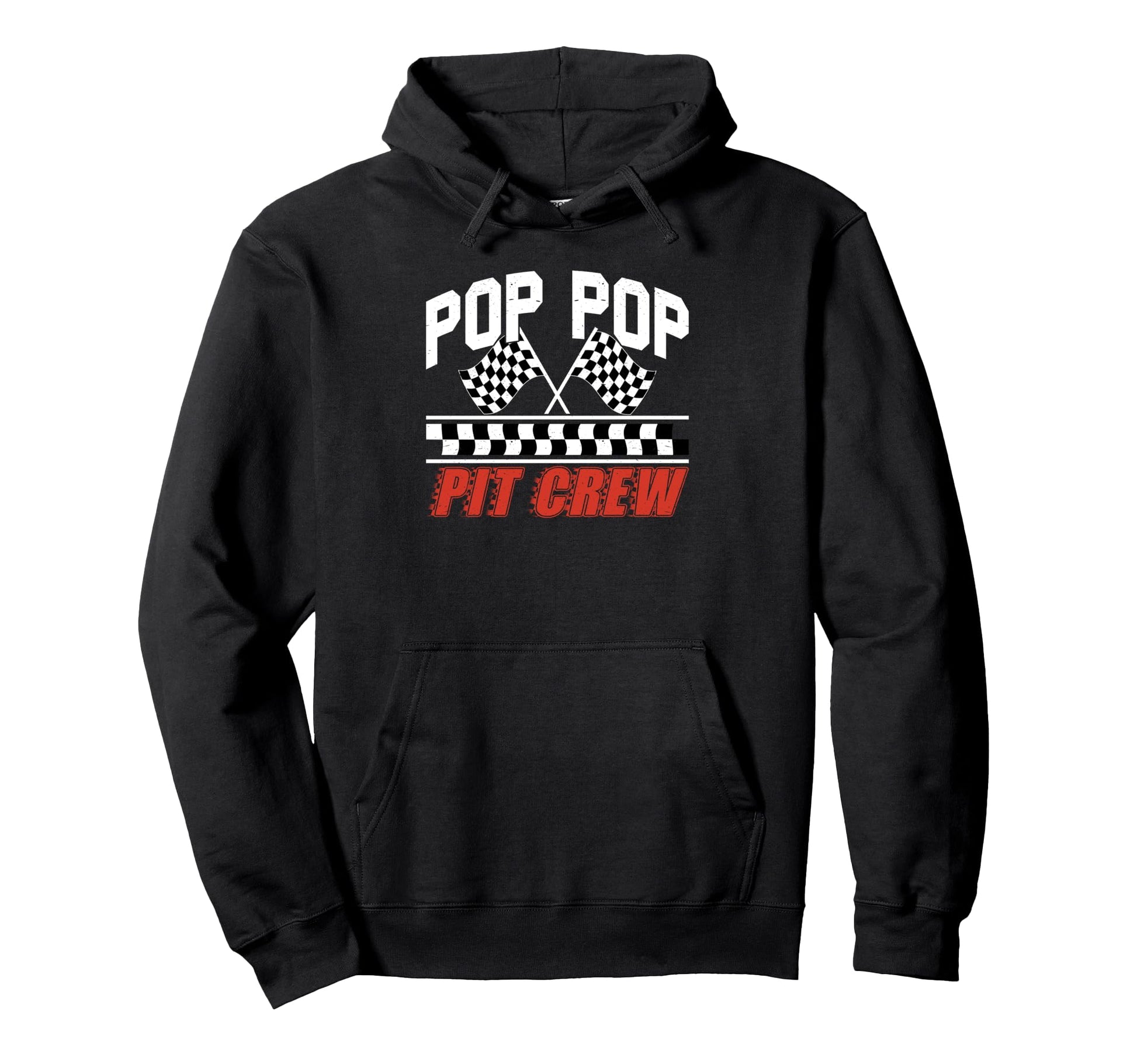 Race Car Birthday Party Racing Family Pop Hoodie - Minimalist Print Unisex - T-Shirt, Sweatshirt, Hoodie